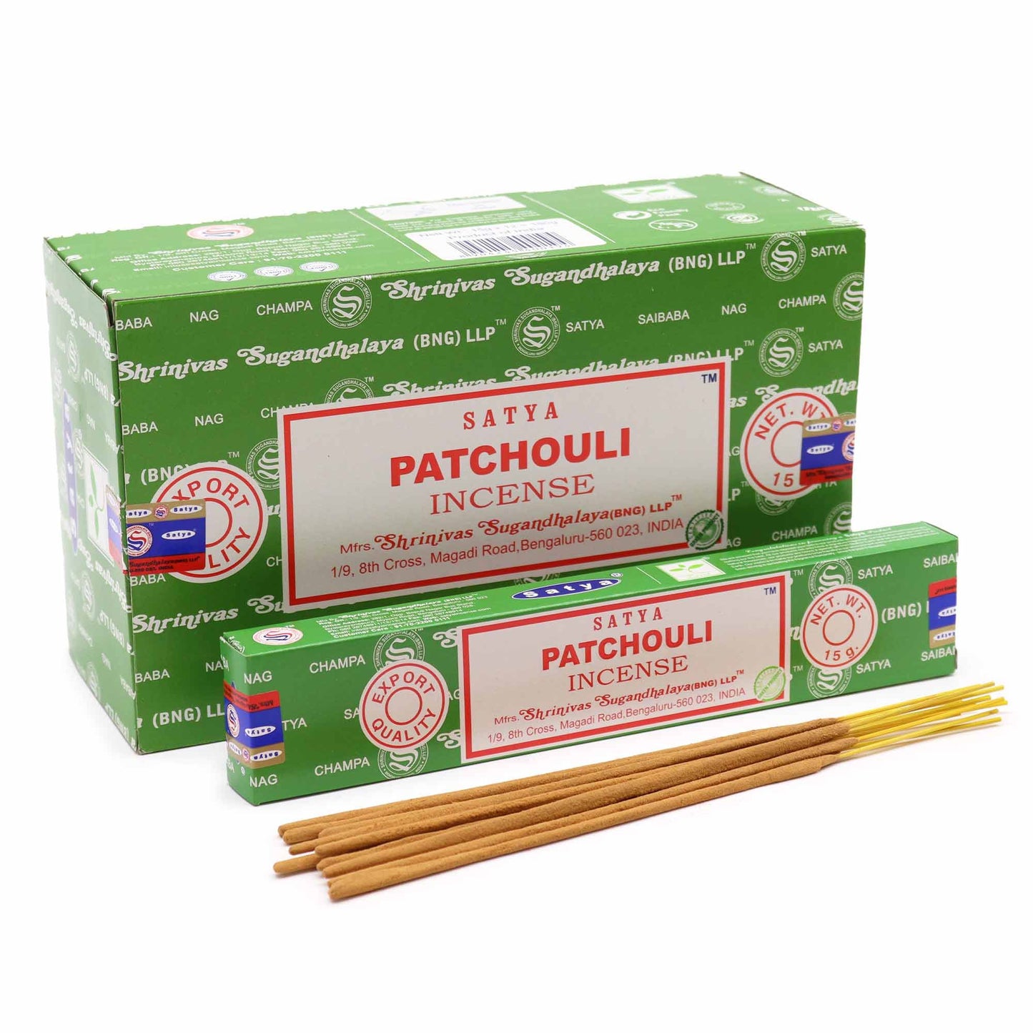 Satya Räucherstäbchen Patchouli 15 g, Produktansicht 3