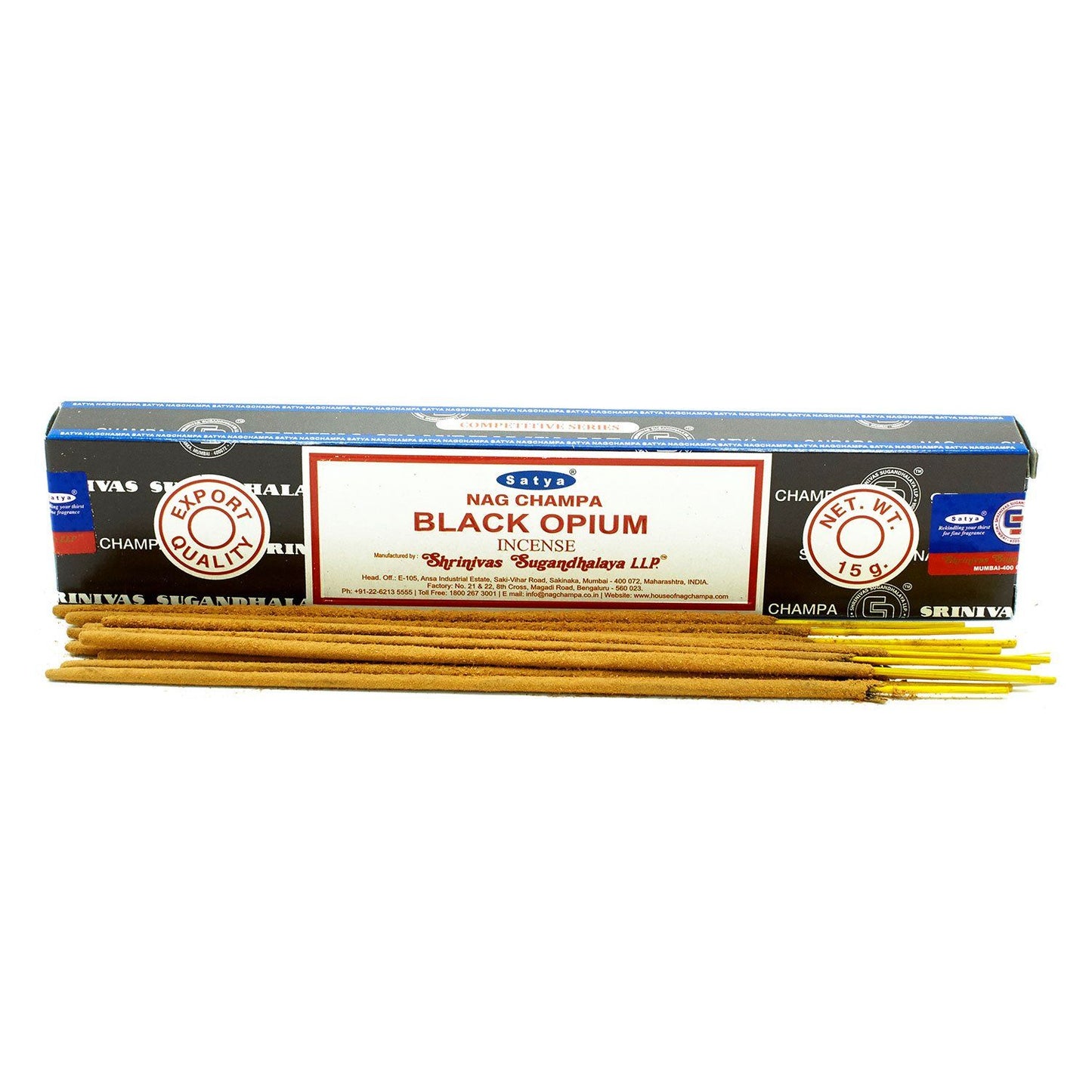 Satya Räucherstäbchen Schwarzer Opiumduft 15 g, Produktansicht 3