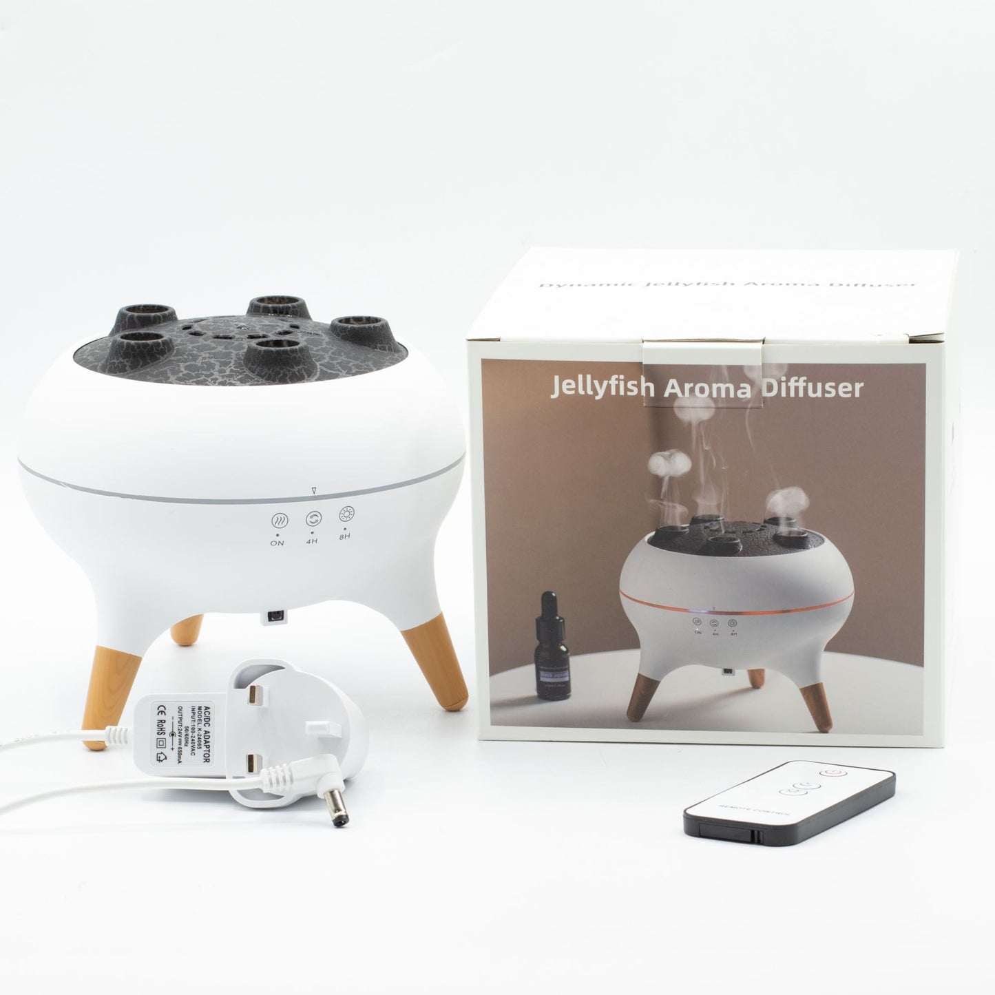 Jellyfish LED Aroma Diffusor Medusen Rauchringe Effekt