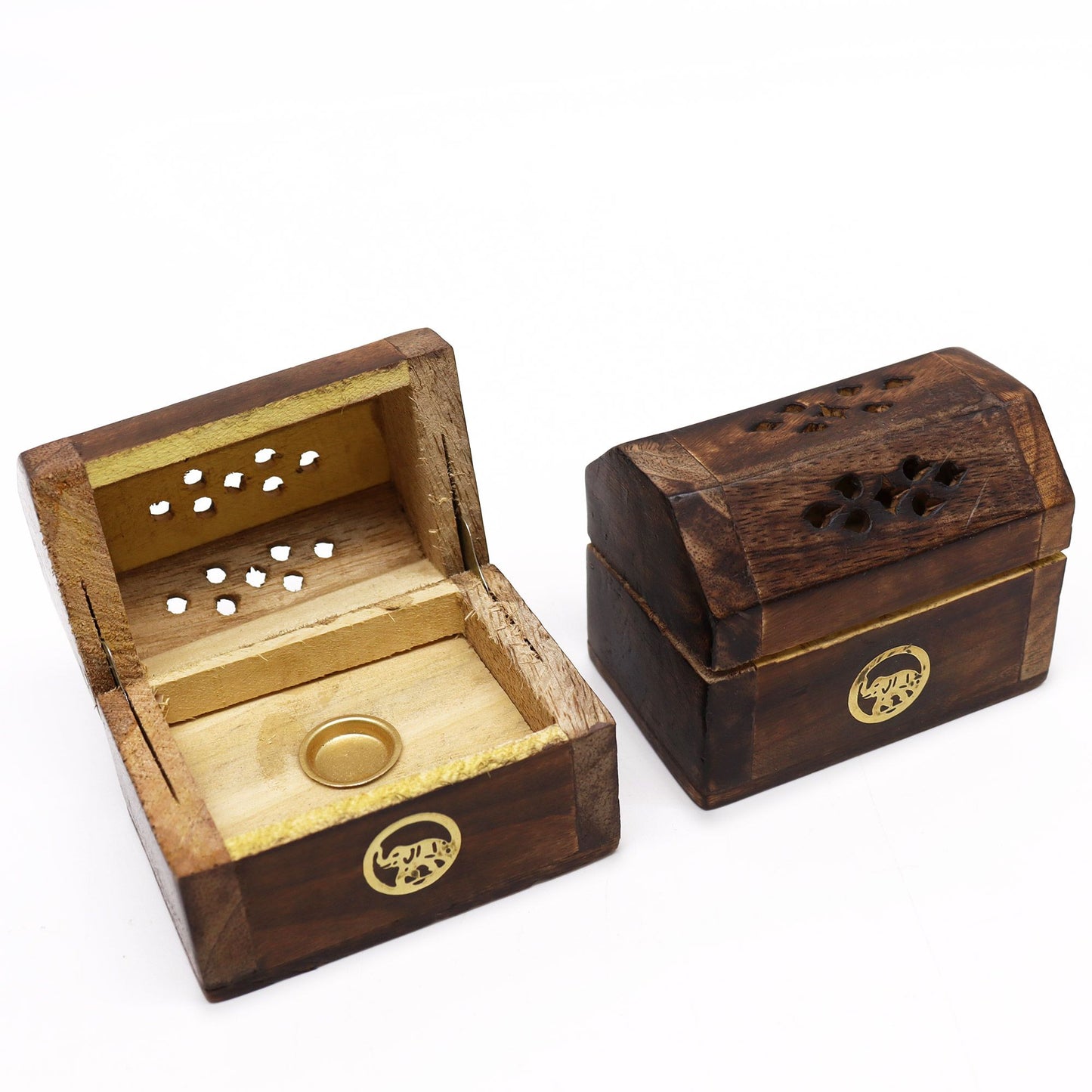 Mini Räucher Räucherkegel Räucherbox Mangoholz