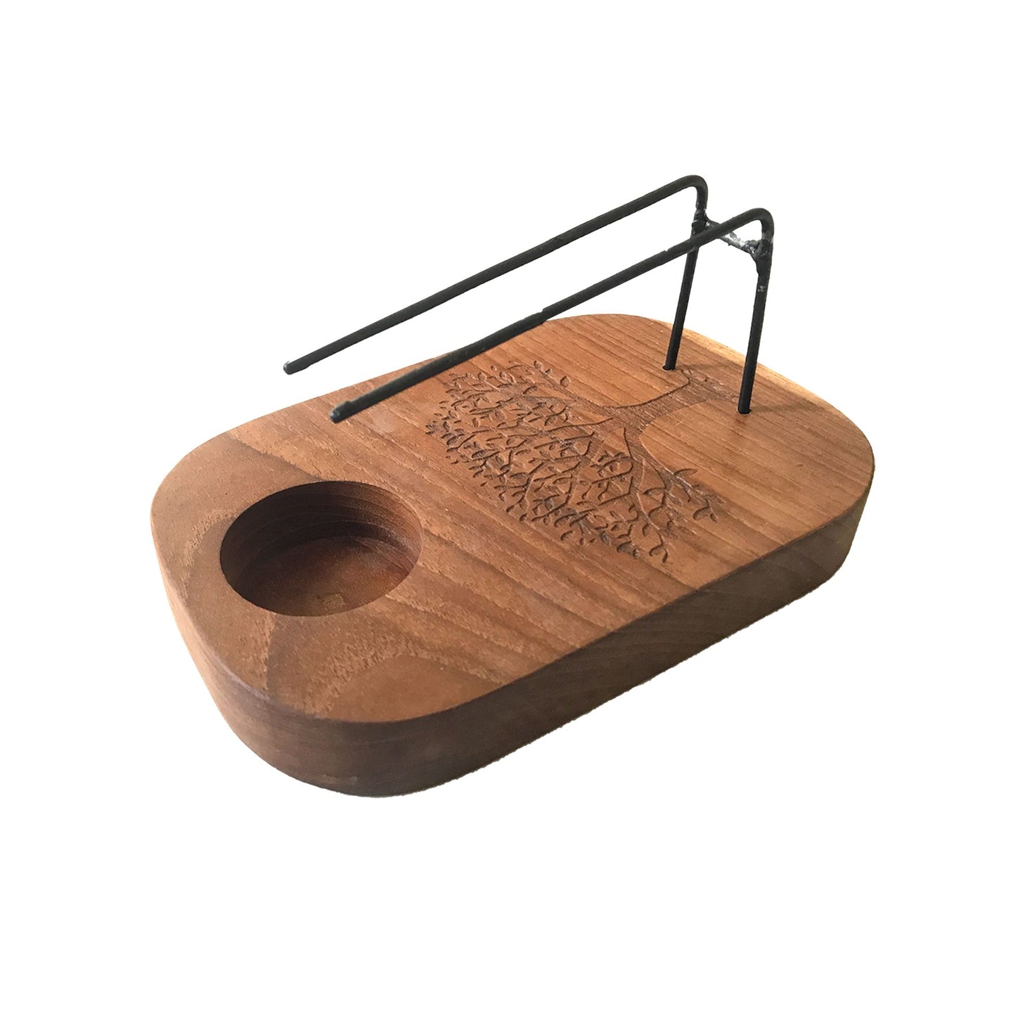Palo Santo Räuchergefäß Teakholz Lebensbaum Design