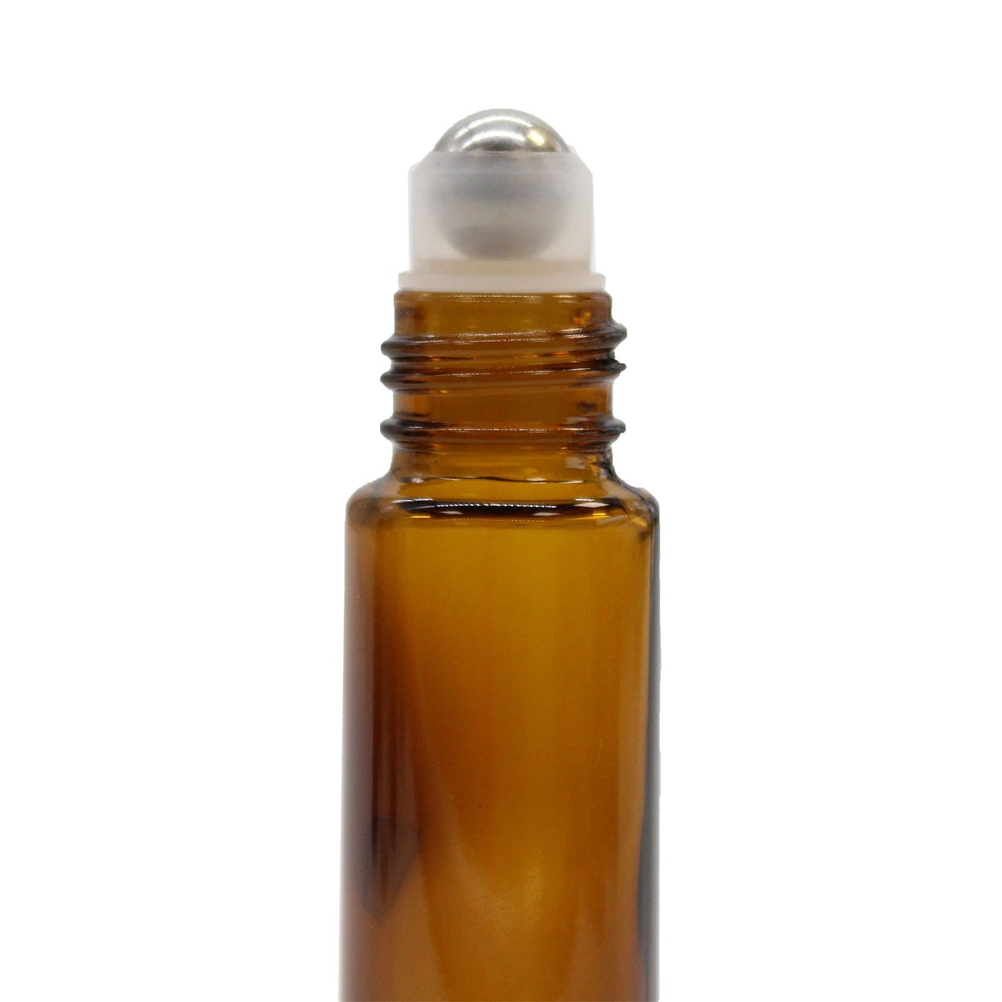 Braune Glas Roll-on Flasche 10 ml – mit Edelstahlkugel & schwarzem Schraubverschluss