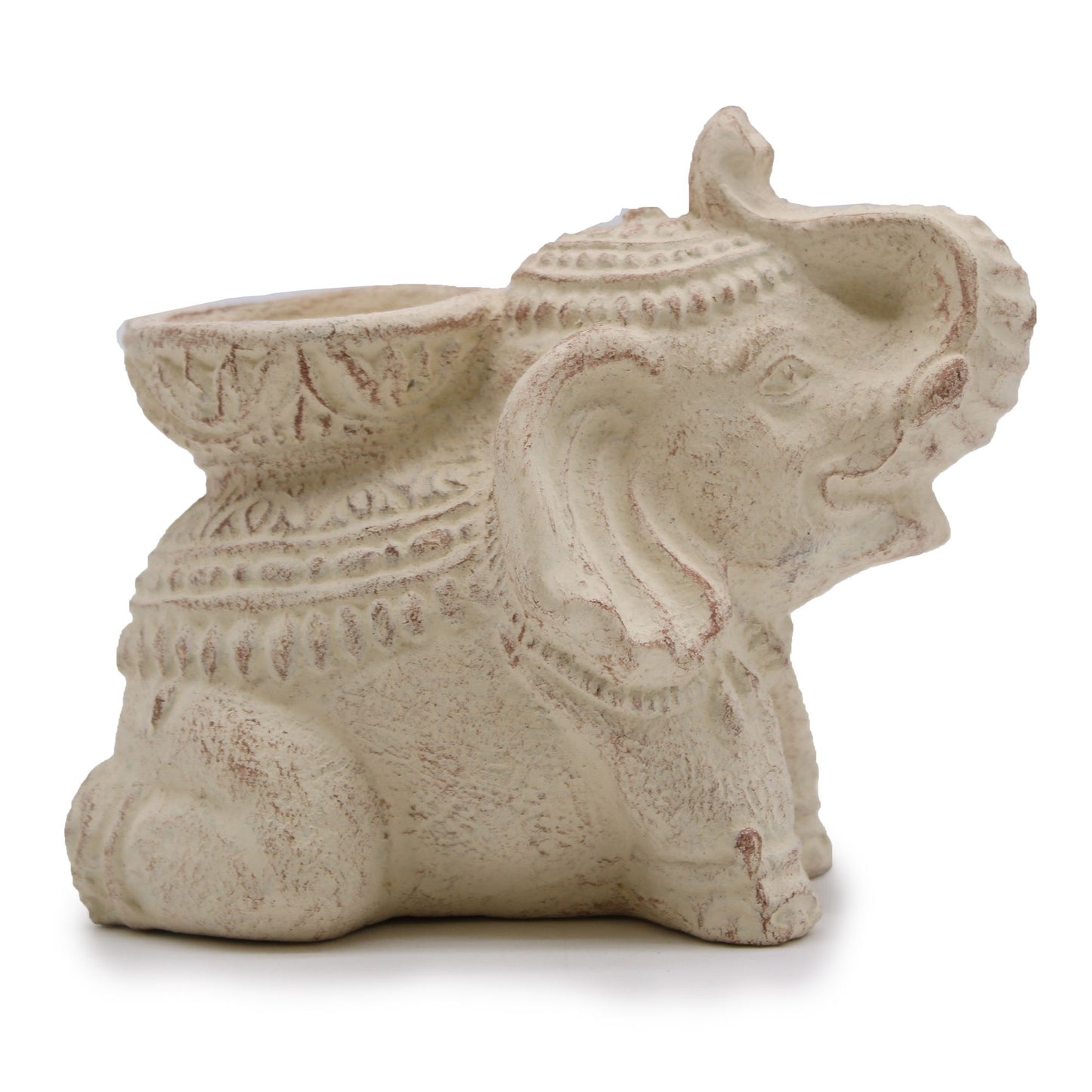 Elefant Räucher und Kerzenhalter (creme)