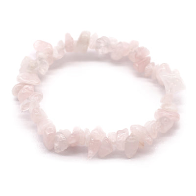 Badebombe mit Edelsteinarmband Rosenquarz