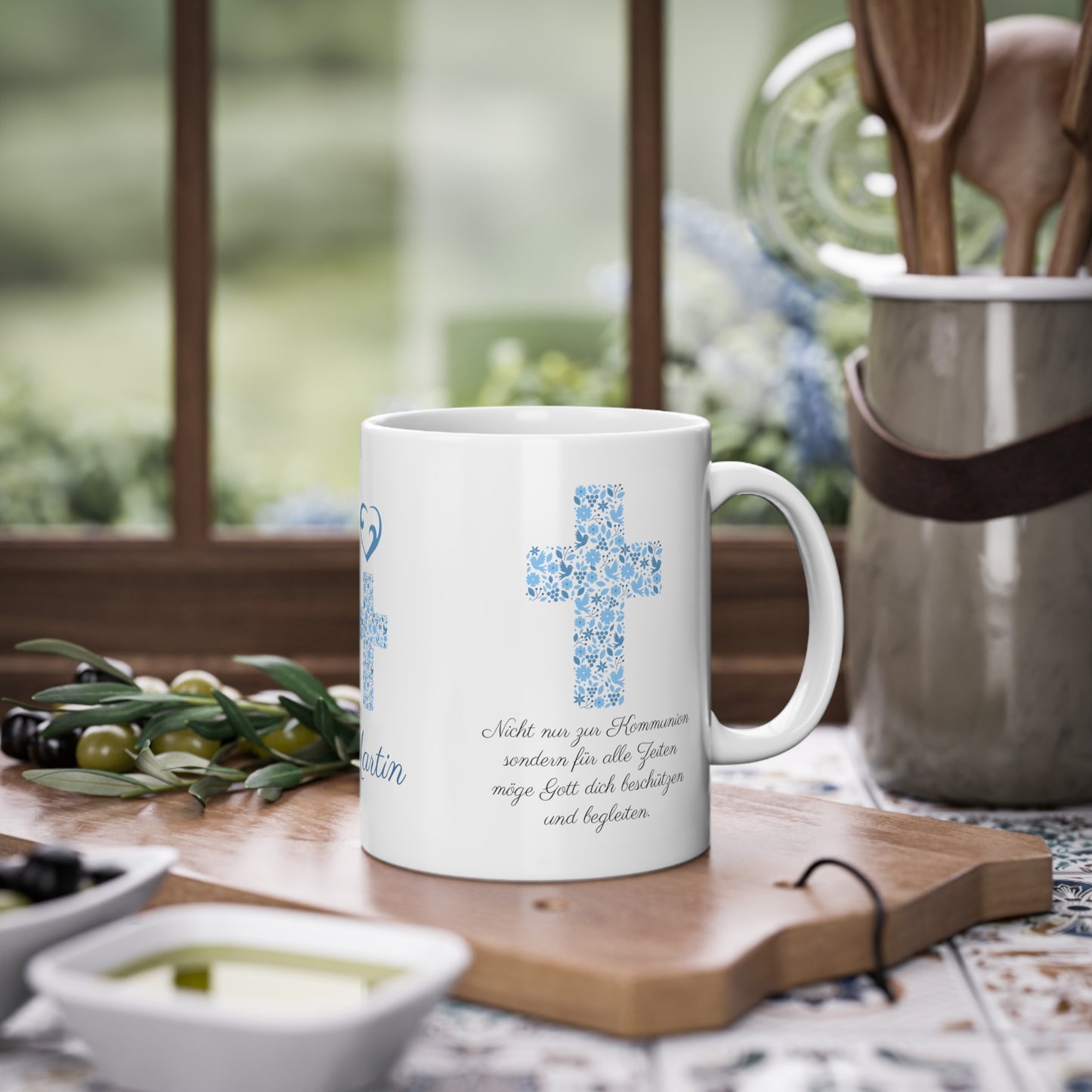 Tasse mit Name Kommunionsgeschenk für Mädchen Junge