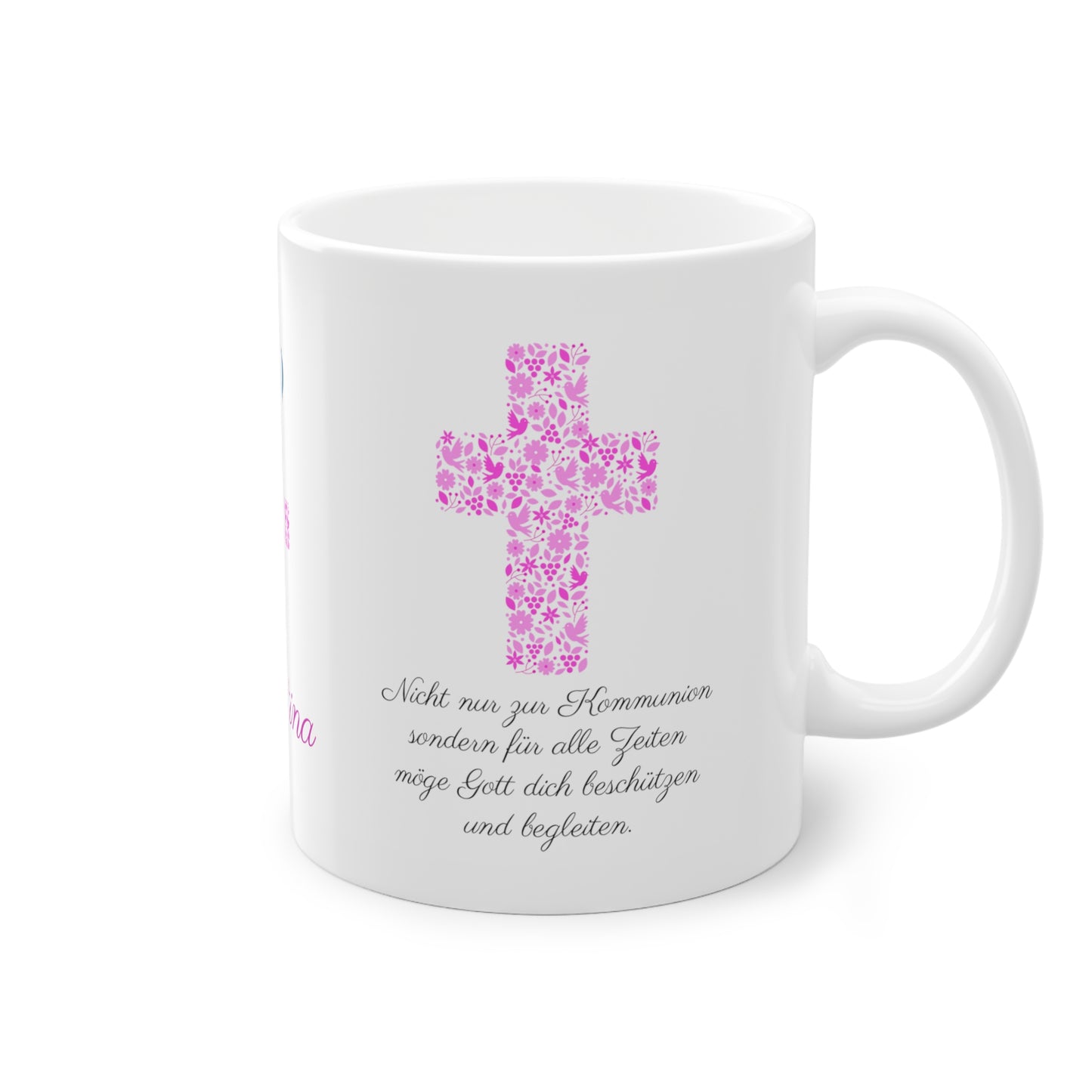Tasse mit Name Kommunionsgeschenk für Mädchen Junge