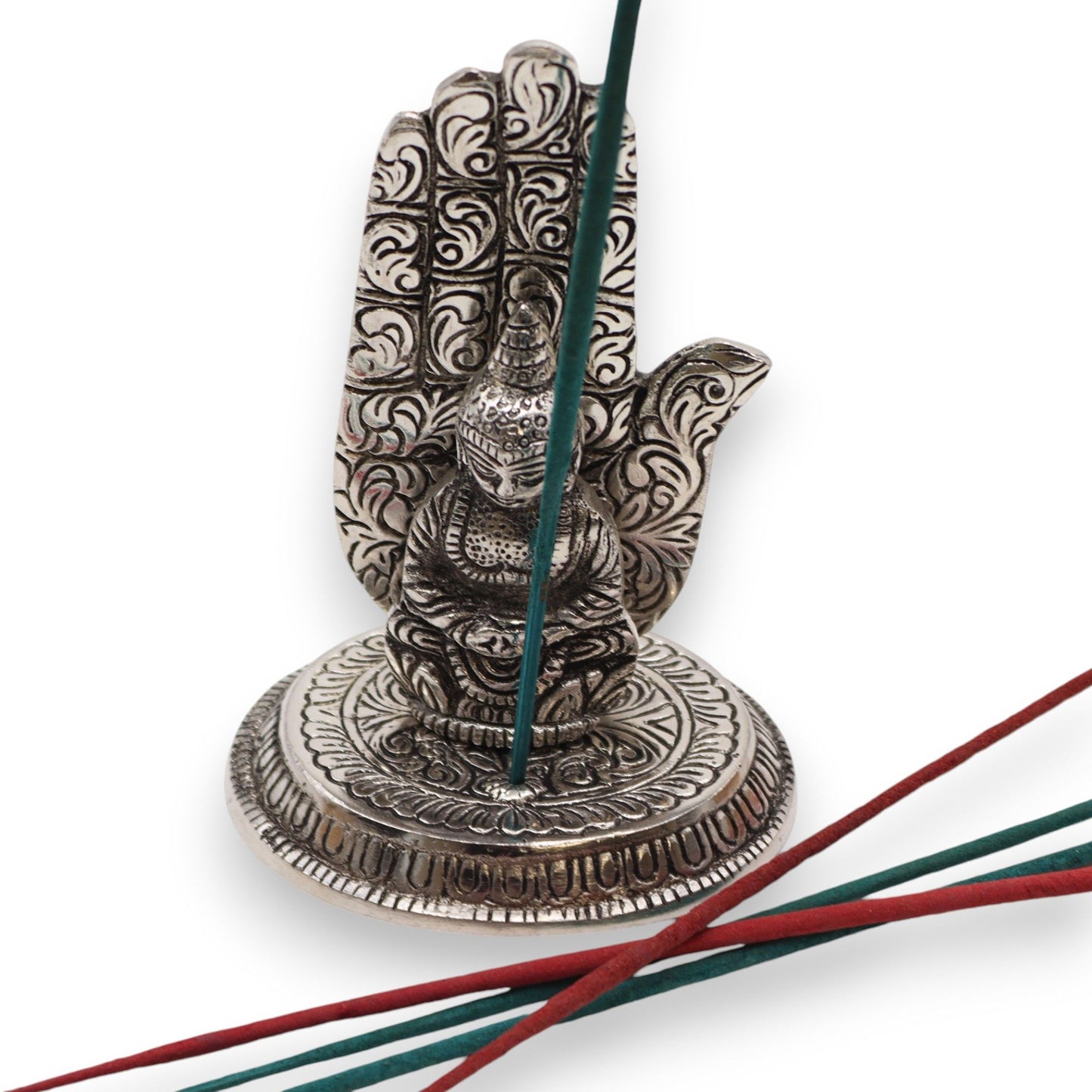 Hand Buddha Räucherhalter 13x9cm