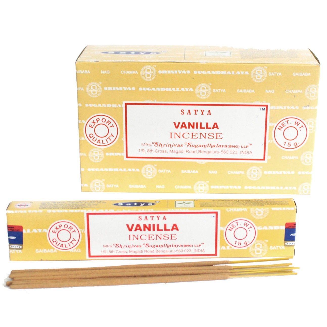 Satya Räucherstäbchen Vanille 15 g, Produktansicht 1