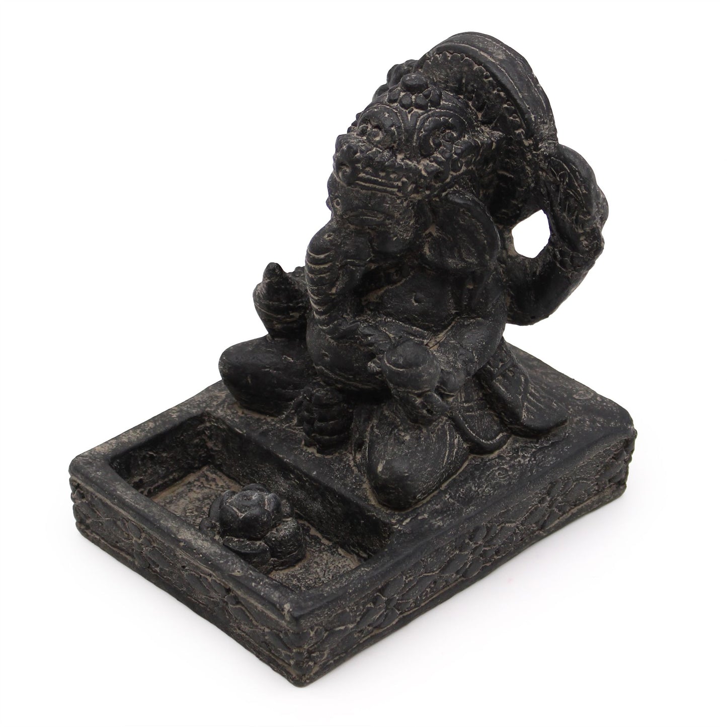 Ganesh Feng Shui Räuchergefäß (schwarz Antik)