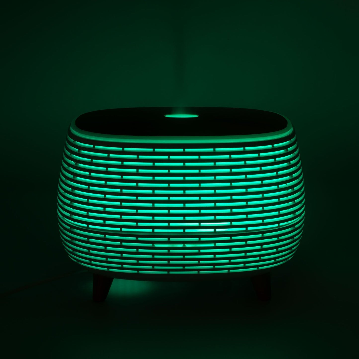 Futuristic Ribbed LED Aroma Diffusor Geripptes Design