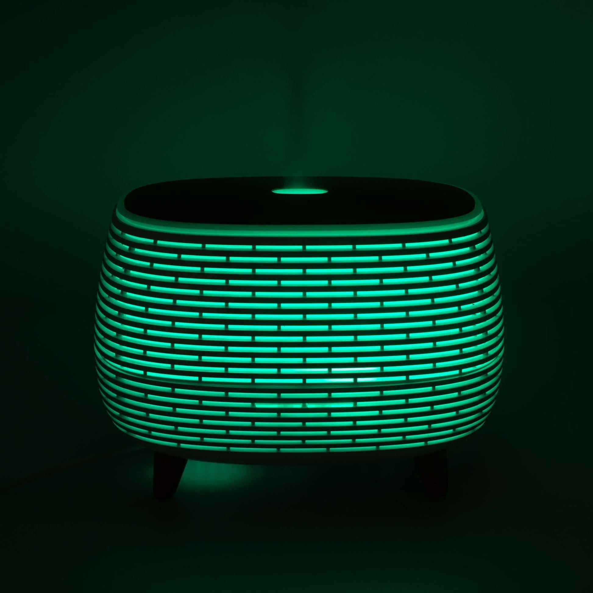 Futuristic Ribbed LED Aroma Diffusor Geripptes Design