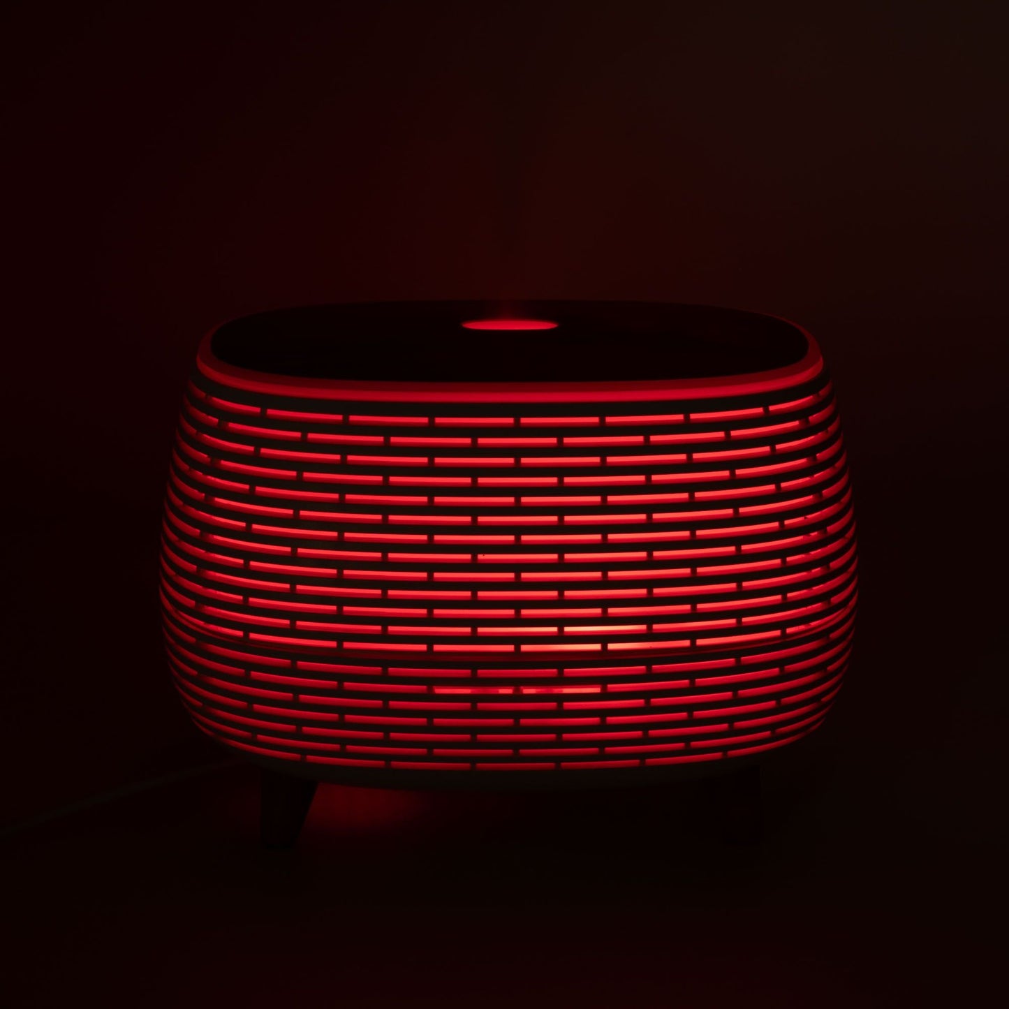 Futuristic Ribbed LED Aroma Diffusor Geripptes Design