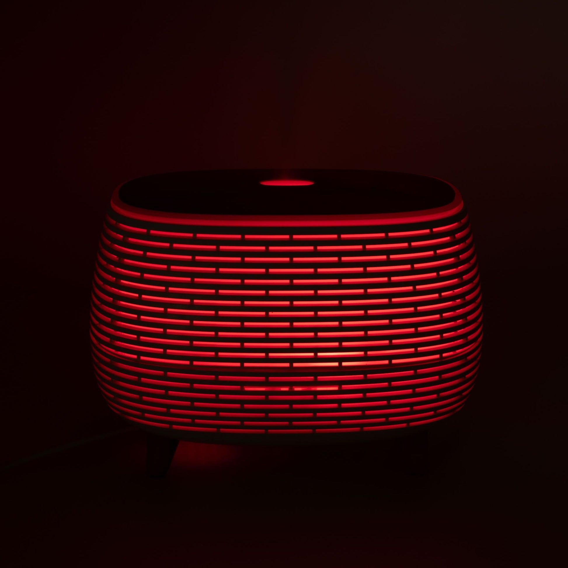 Futuristic Ribbed LED Aroma Diffusor Geripptes Design