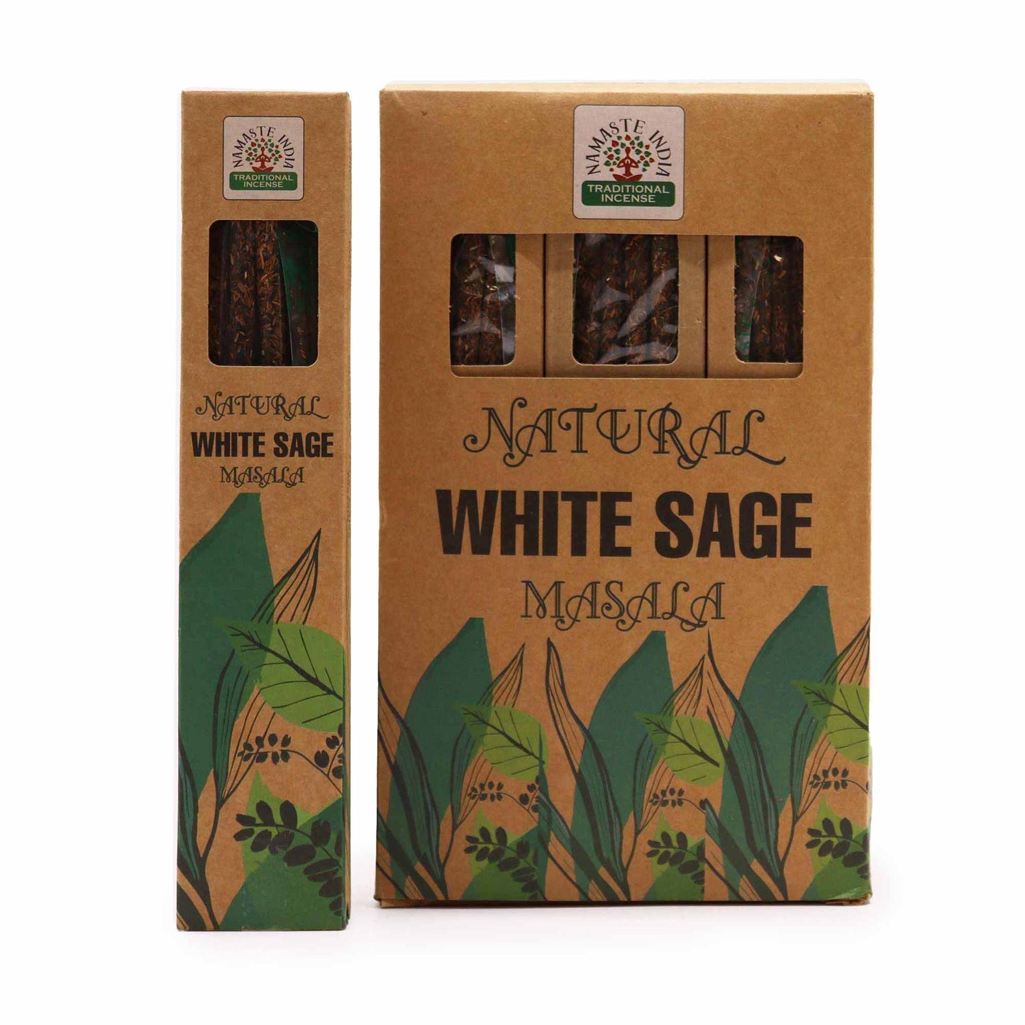 Natürliche botanische Masala Räucherstäbchen Weißer Salbei, Produktansicht 2