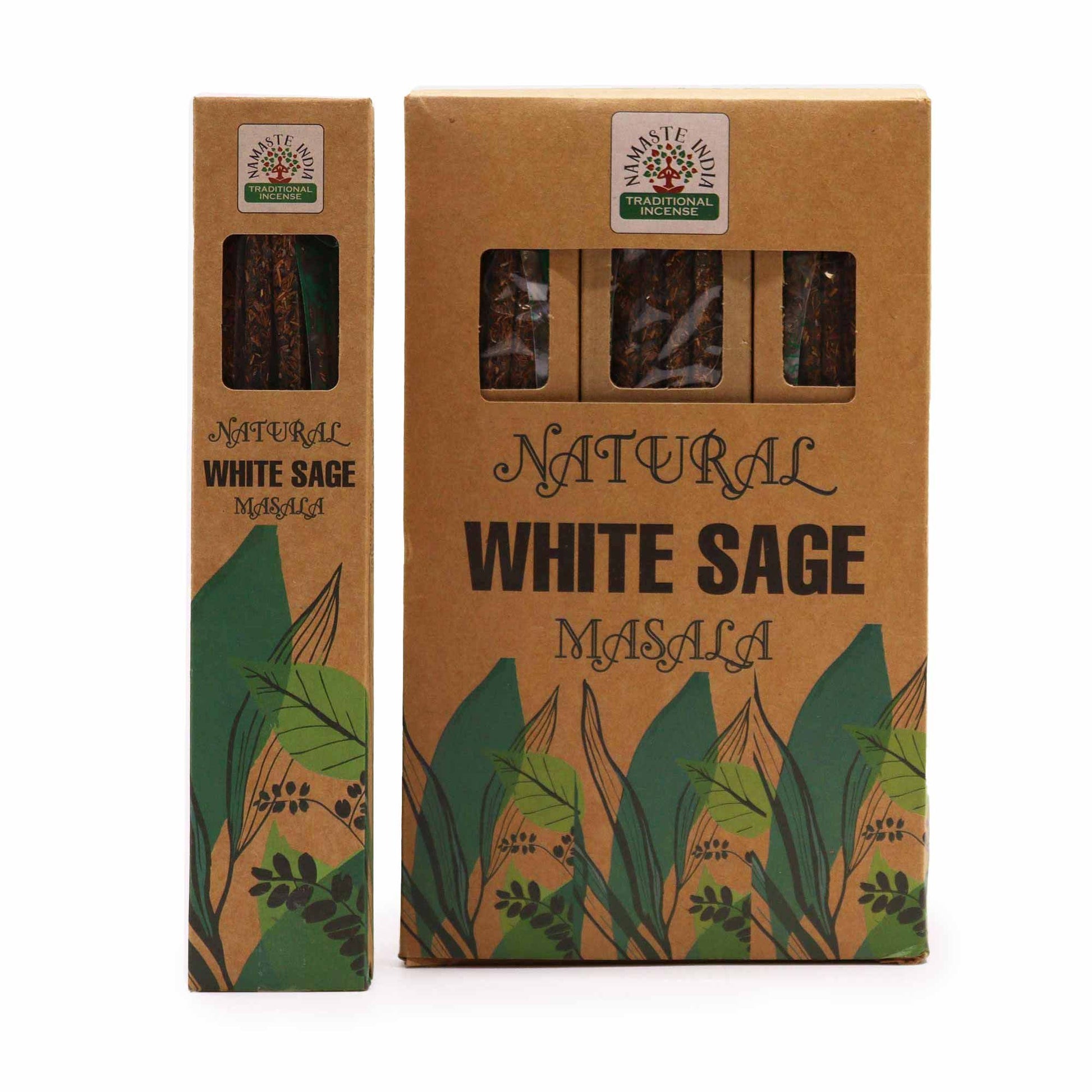 Natürliche botanische Masala Räucherstäbchen Weißer Salbei, Produktansicht 2