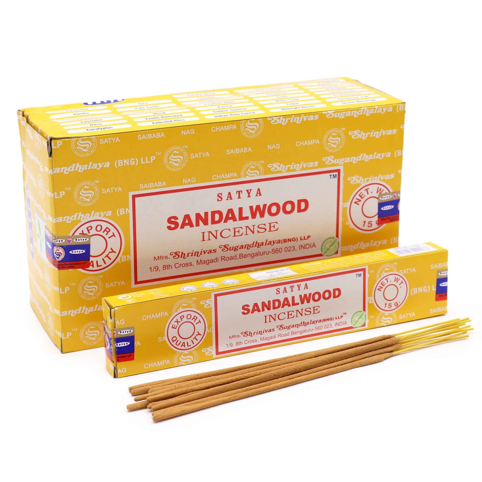 Satya Räucherstäbchen Sandelholz 15 g, Produktansicht 1
