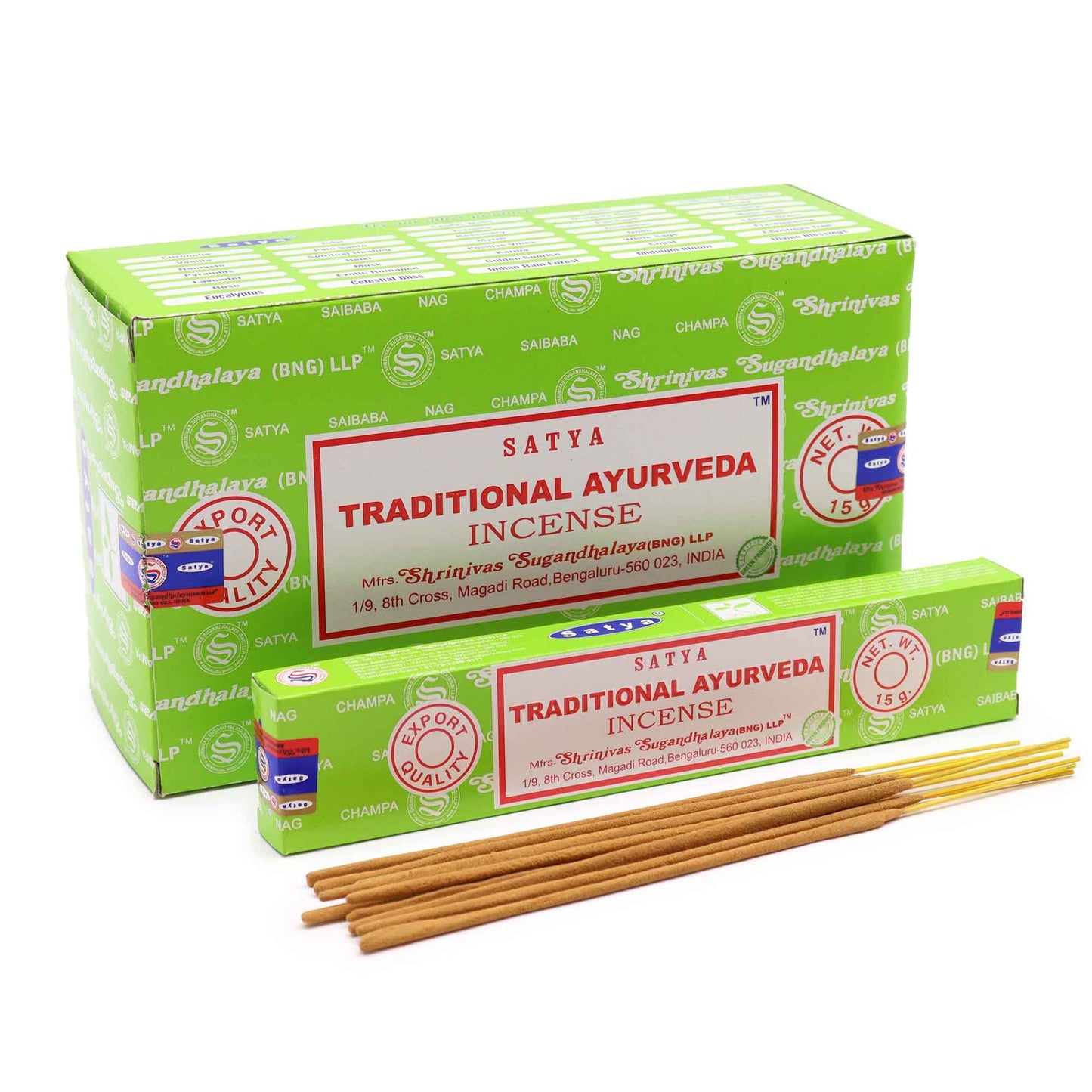Satya Räucherstäbchen Traditionelles Ayurveda 15 g, Produktansicht 2