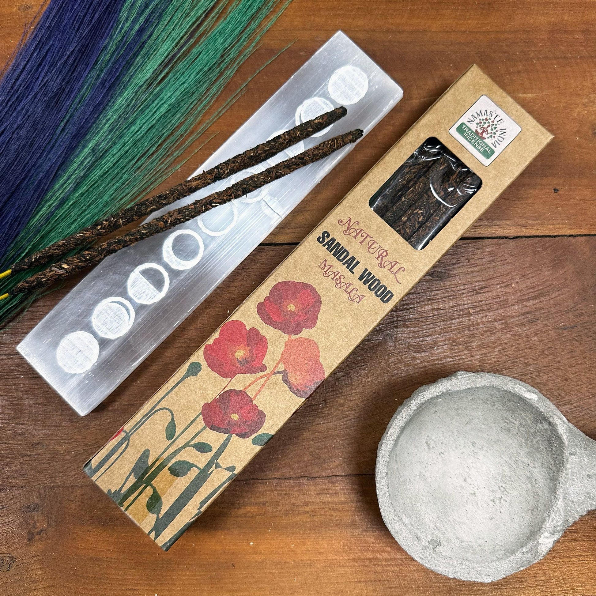 Natürliche botanische Masala Räucherstäbchen Sandelholz, Produktansicht 2