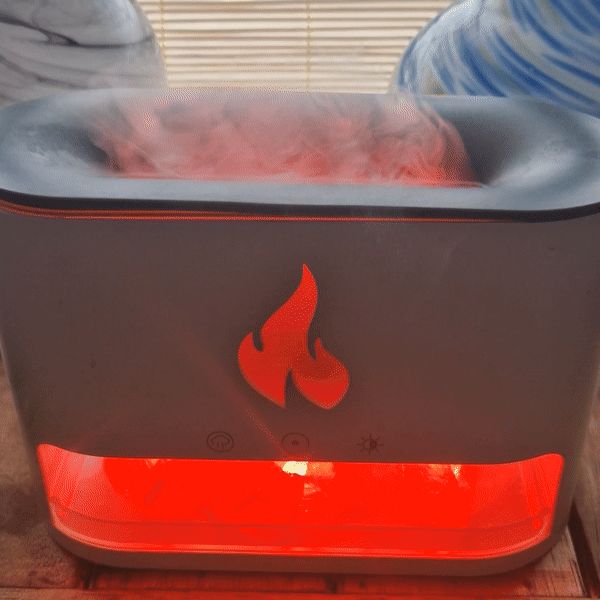 Blaze LED Aroma Diffusor Himalaya Salzkammer und Flammen Effekt