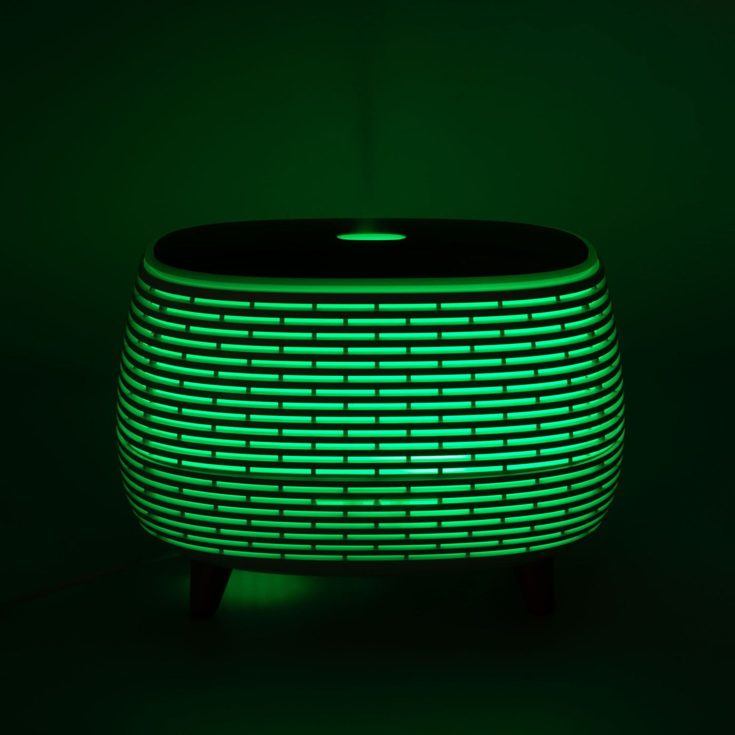 Futuristic Ribbed LED Aroma Diffusor Geripptes Design
