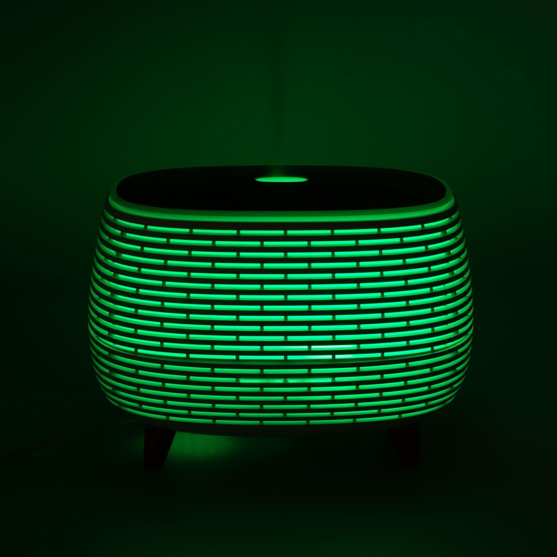 Futuristic Ribbed LED Aroma Diffusor Geripptes Design