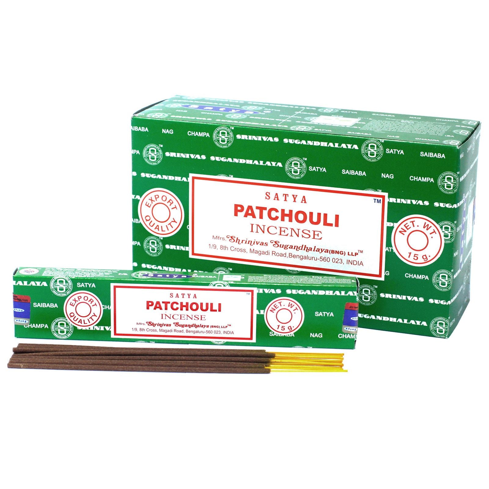 Satya Räucherstäbchen Patchouli 15 g, Produktansicht 2