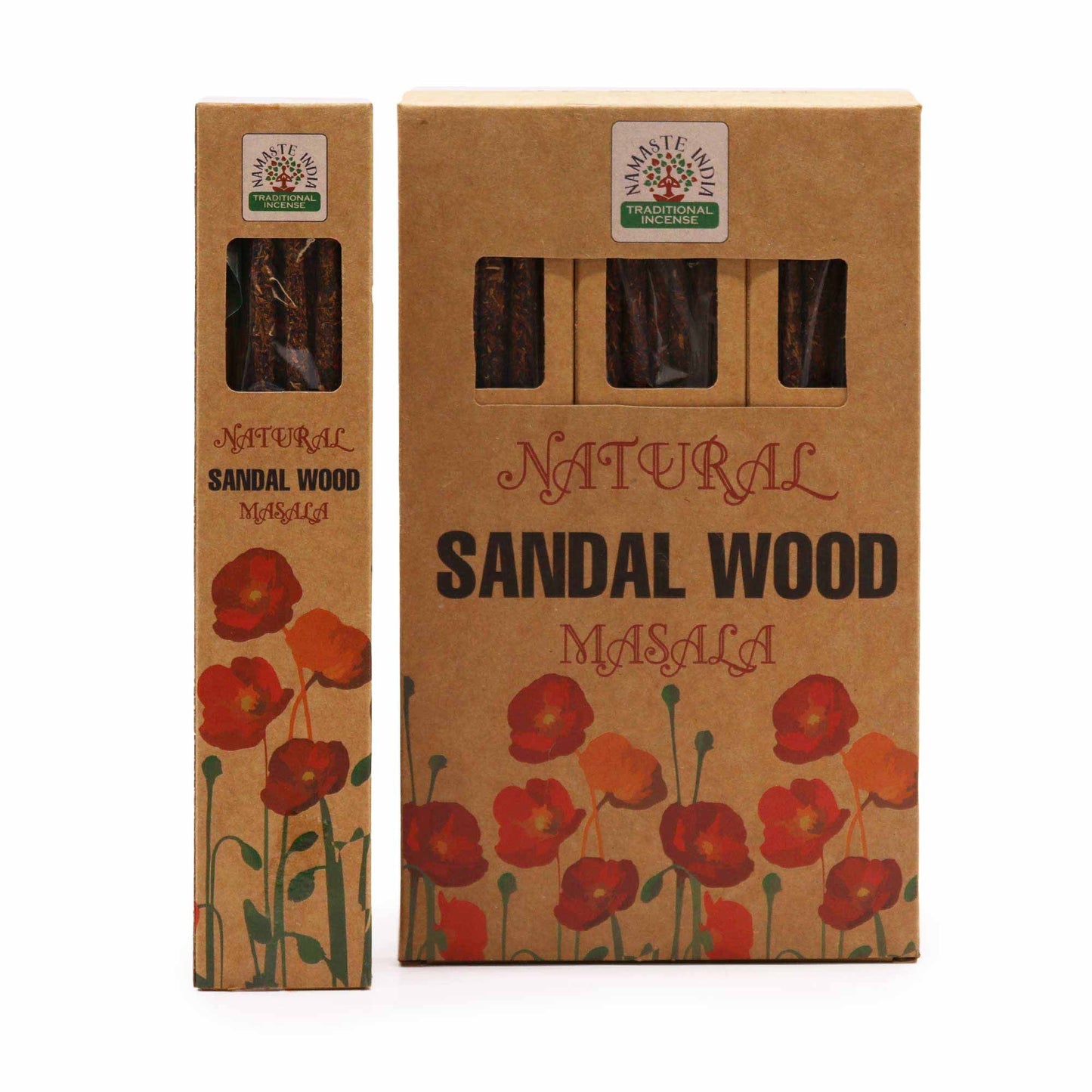 Natürliche botanische Masala Räucherstäbchen Sandelholz, Produktansicht 1