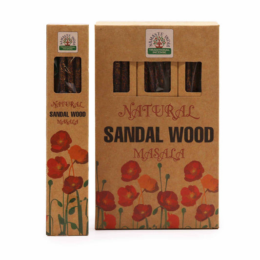 Natürliche botanische Masala Räucherstäbchen Sandelholz, Produktansicht 1