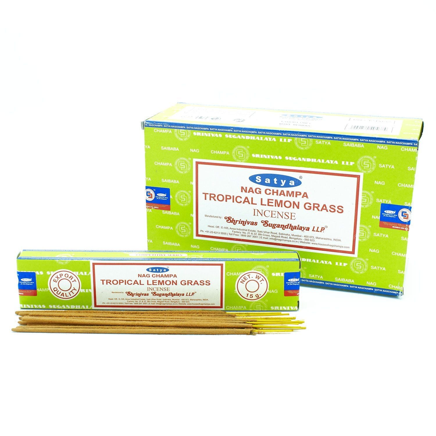 Satya Räucherstäbchen Tropisches Zitronengras 15 g, Produktansicht 2