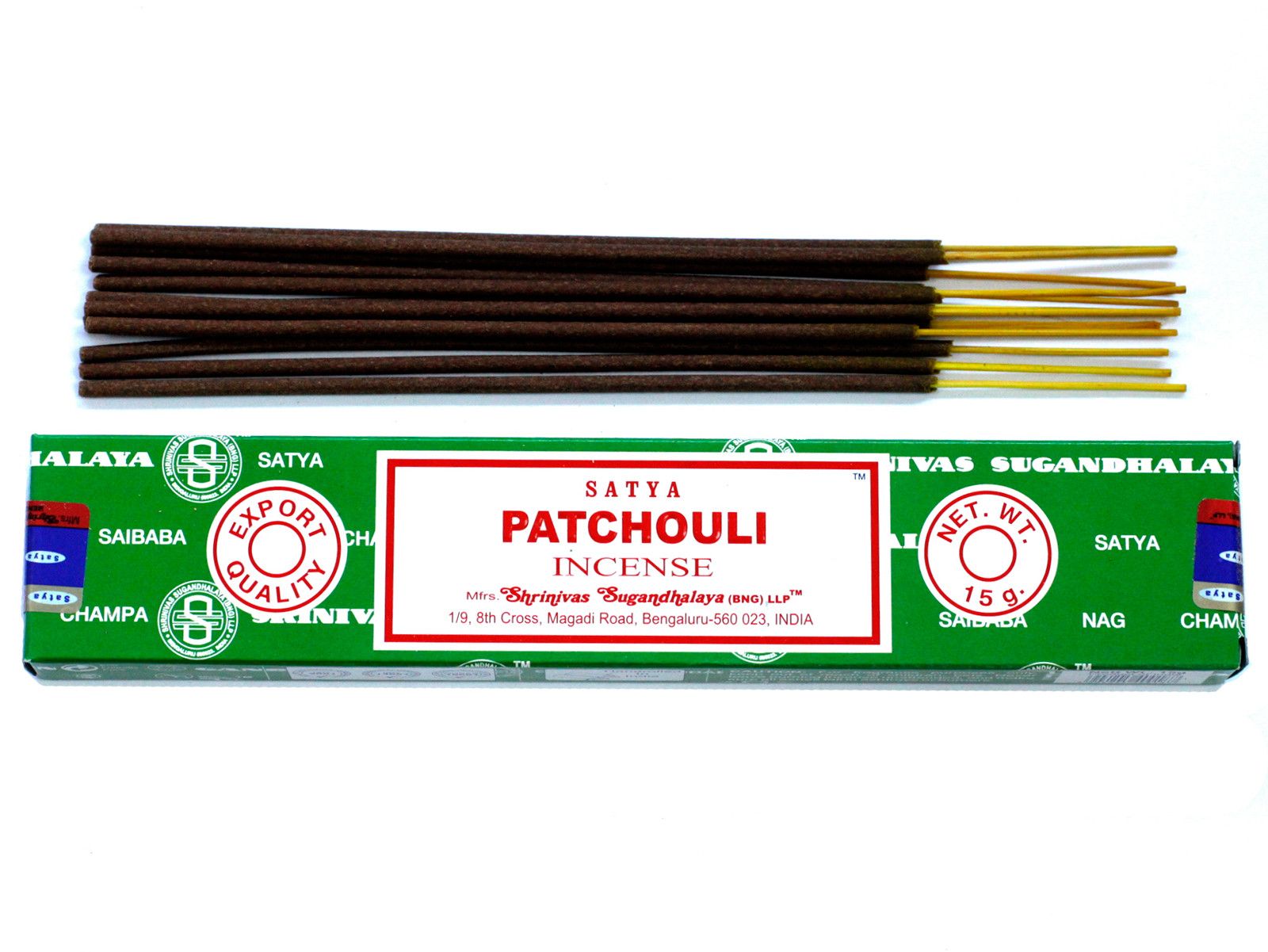 Satya Räucherstäbchen Patchouli 15 g, Produktansicht 1