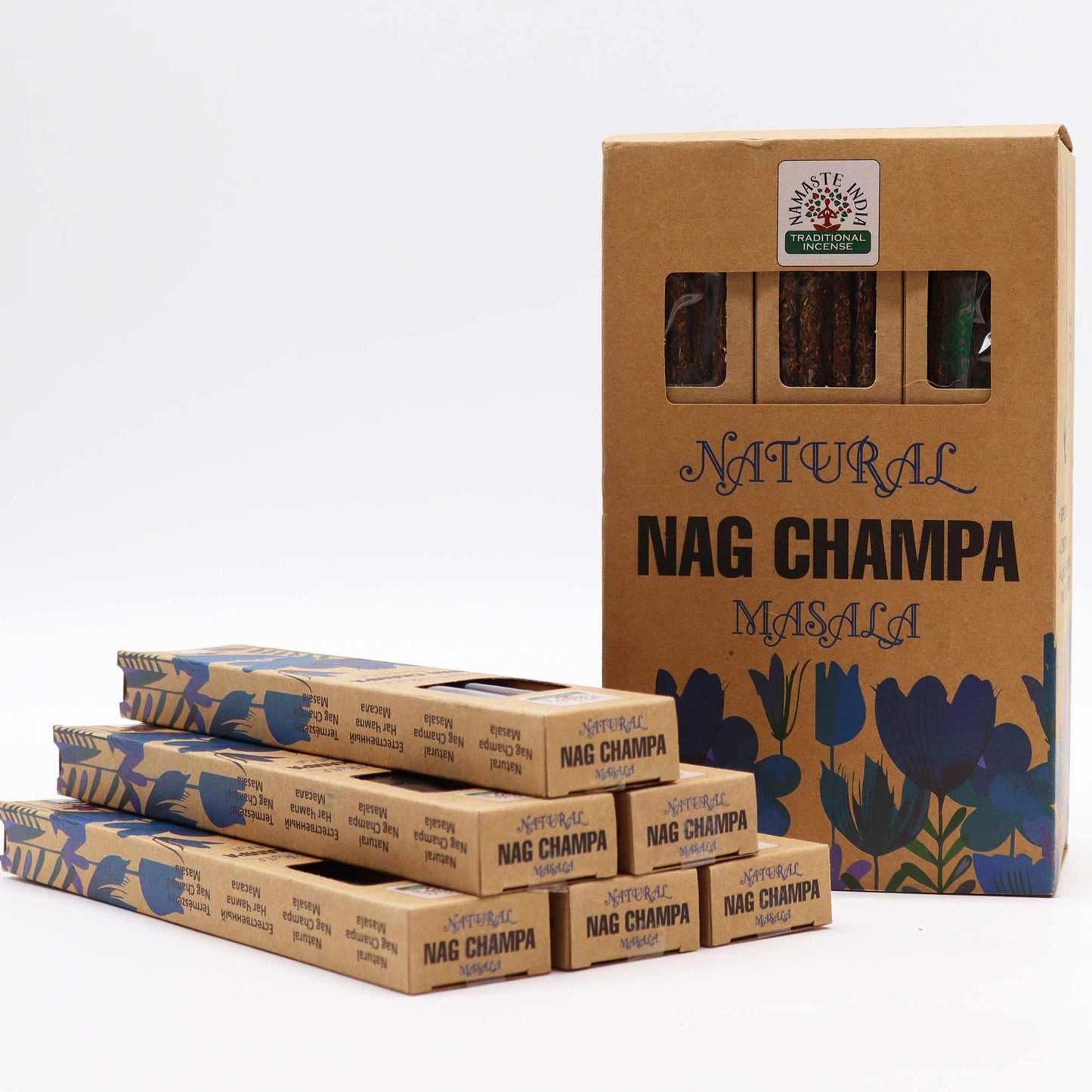 Natürliche botanische Masala Räucherstäbchen Nag Champa, Produktansicht 2