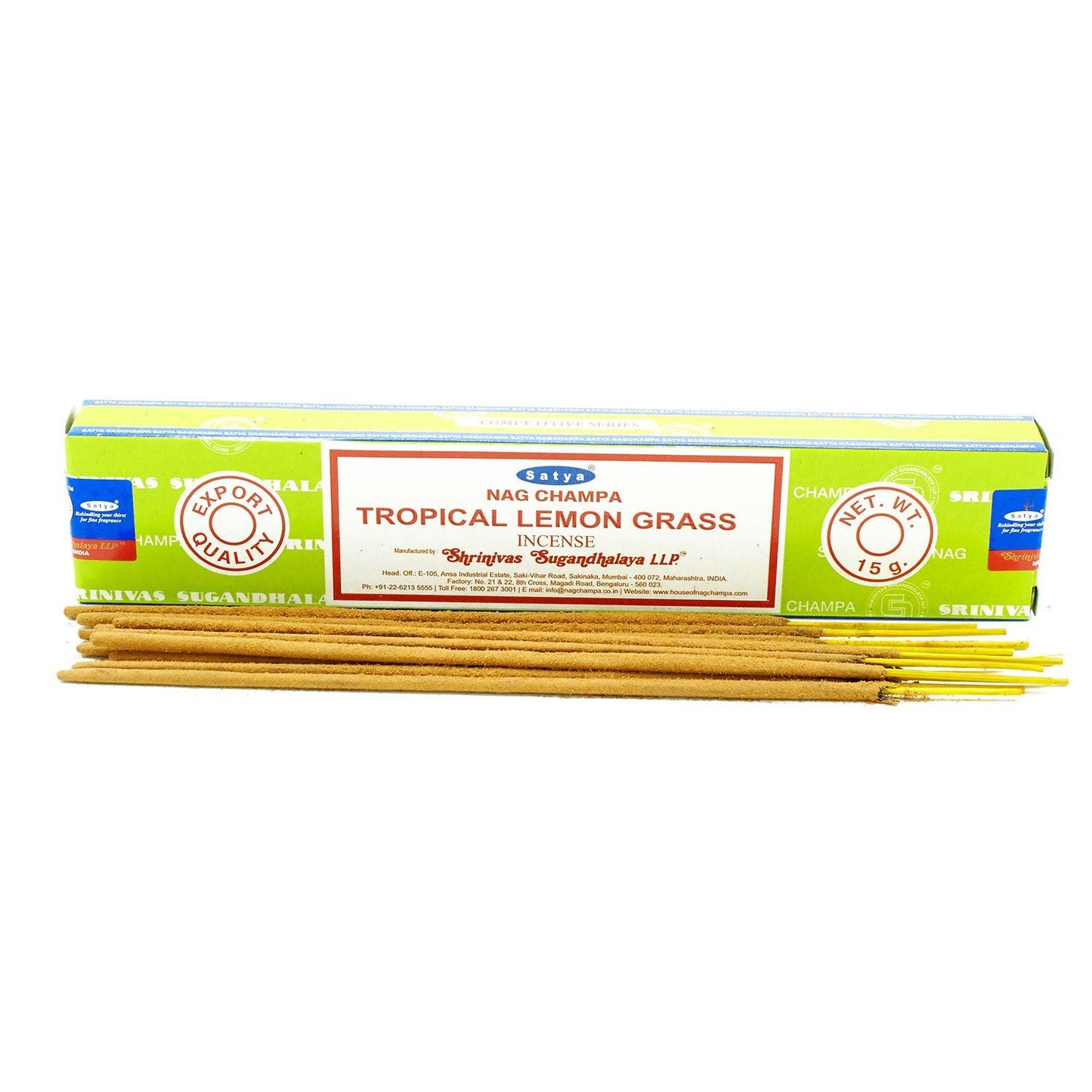 Satya Räucherstäbchen Tropisches Zitronengras 15 g, Produktansicht 1