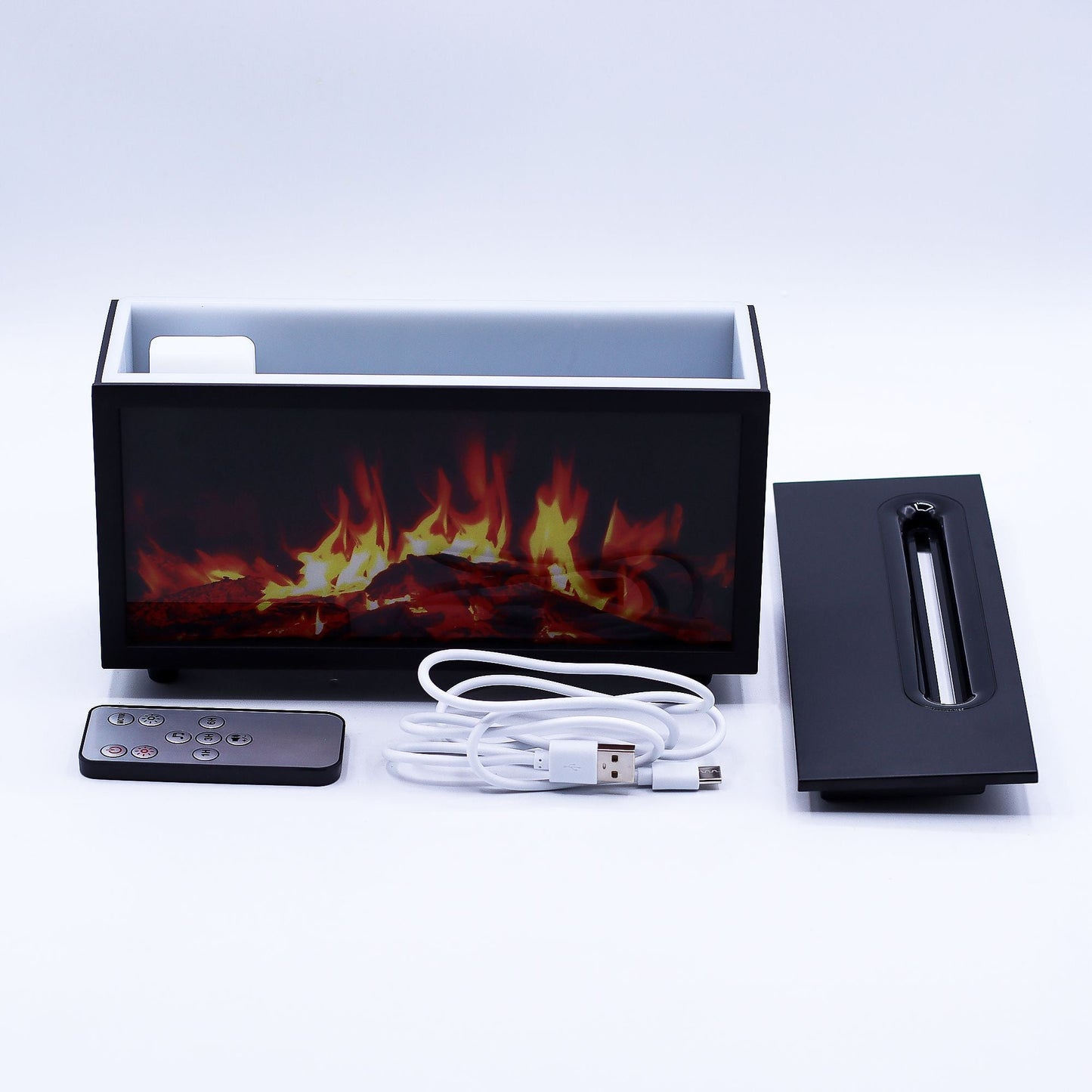 Flame Sound LED Aroma Diffusor Flammen Effekt und Vogelgezwitscher