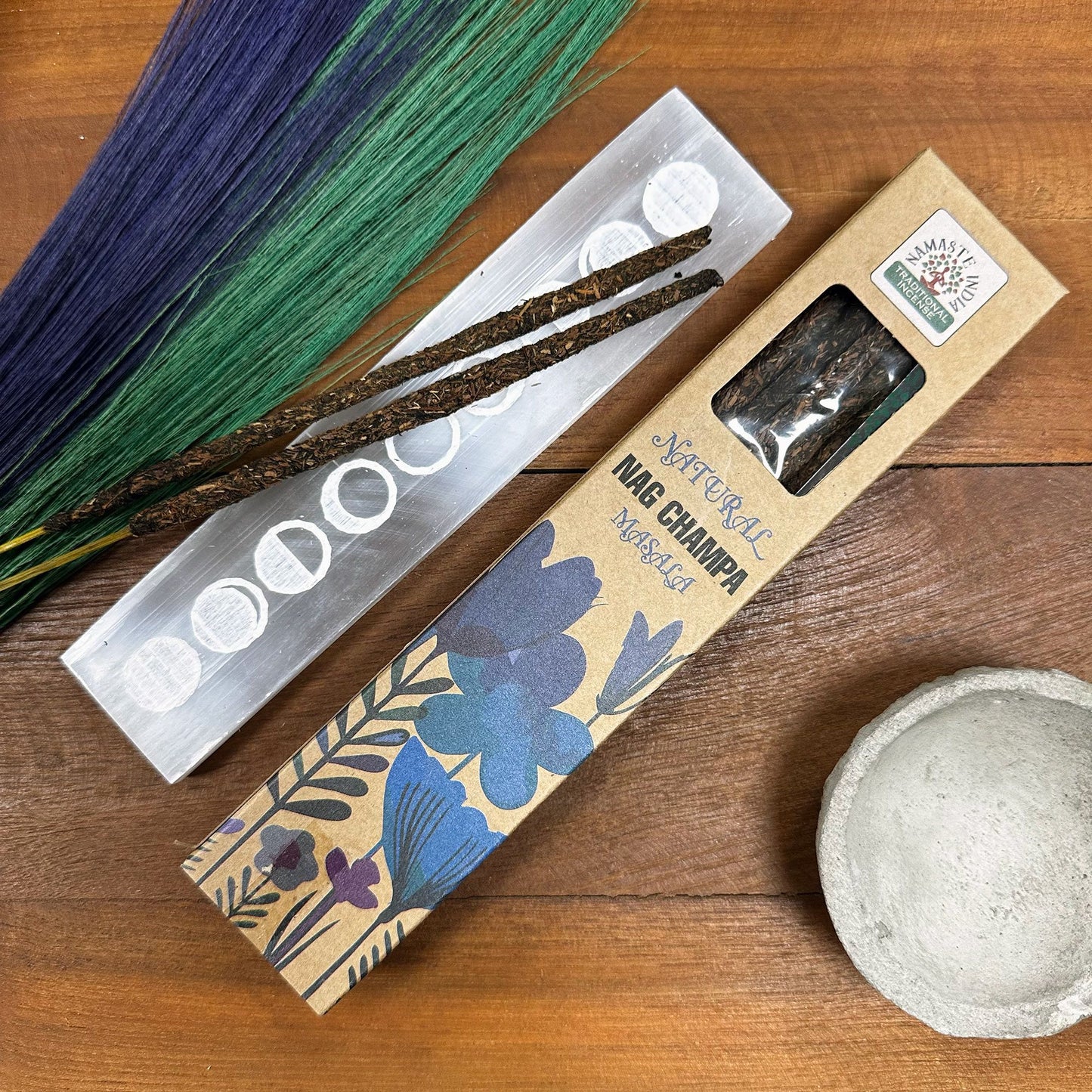 Natürliche botanische Masala Räucherstäbchen Nag Champa, Produktansicht 1