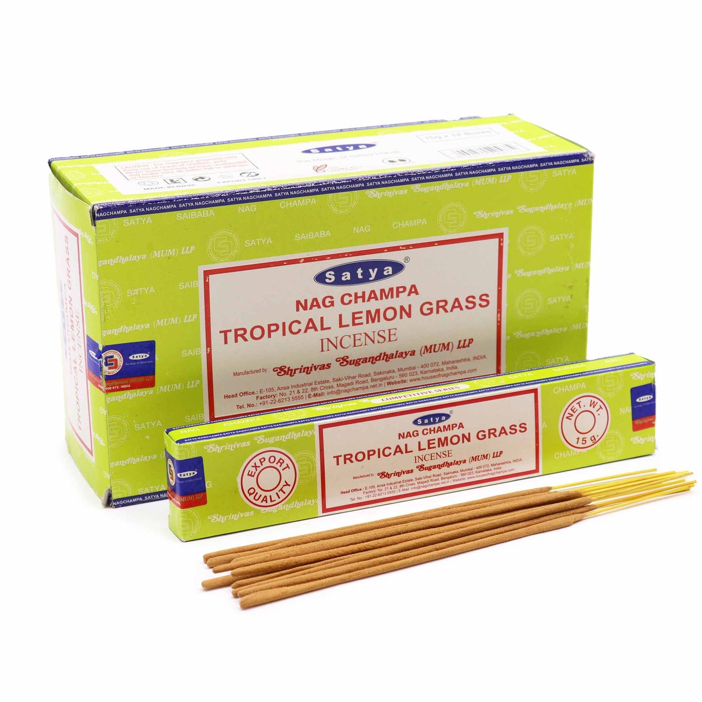 Satya Räucherstäbchen Tropisches Zitronengras 15 g, Produktansicht 3