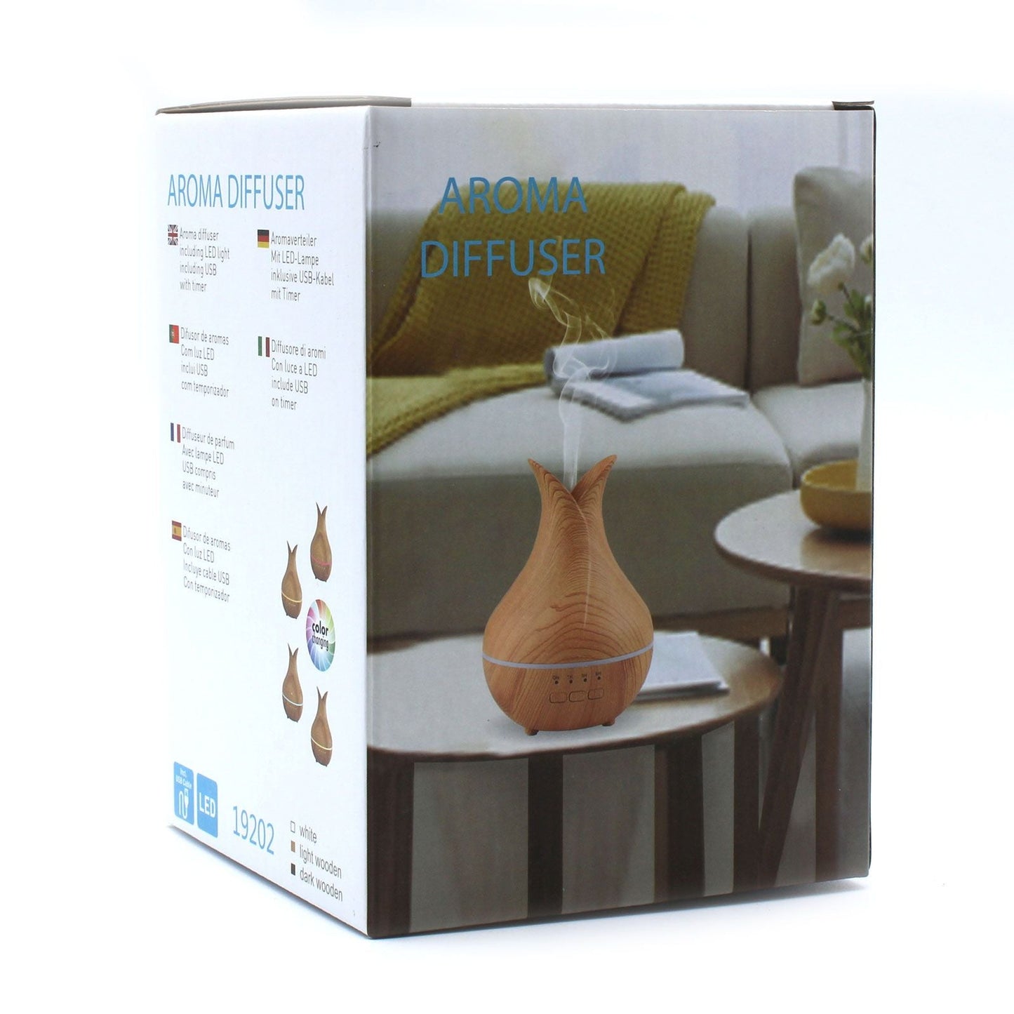 Palermo LED Aroma Diffusor Ultraschall USB und Timer