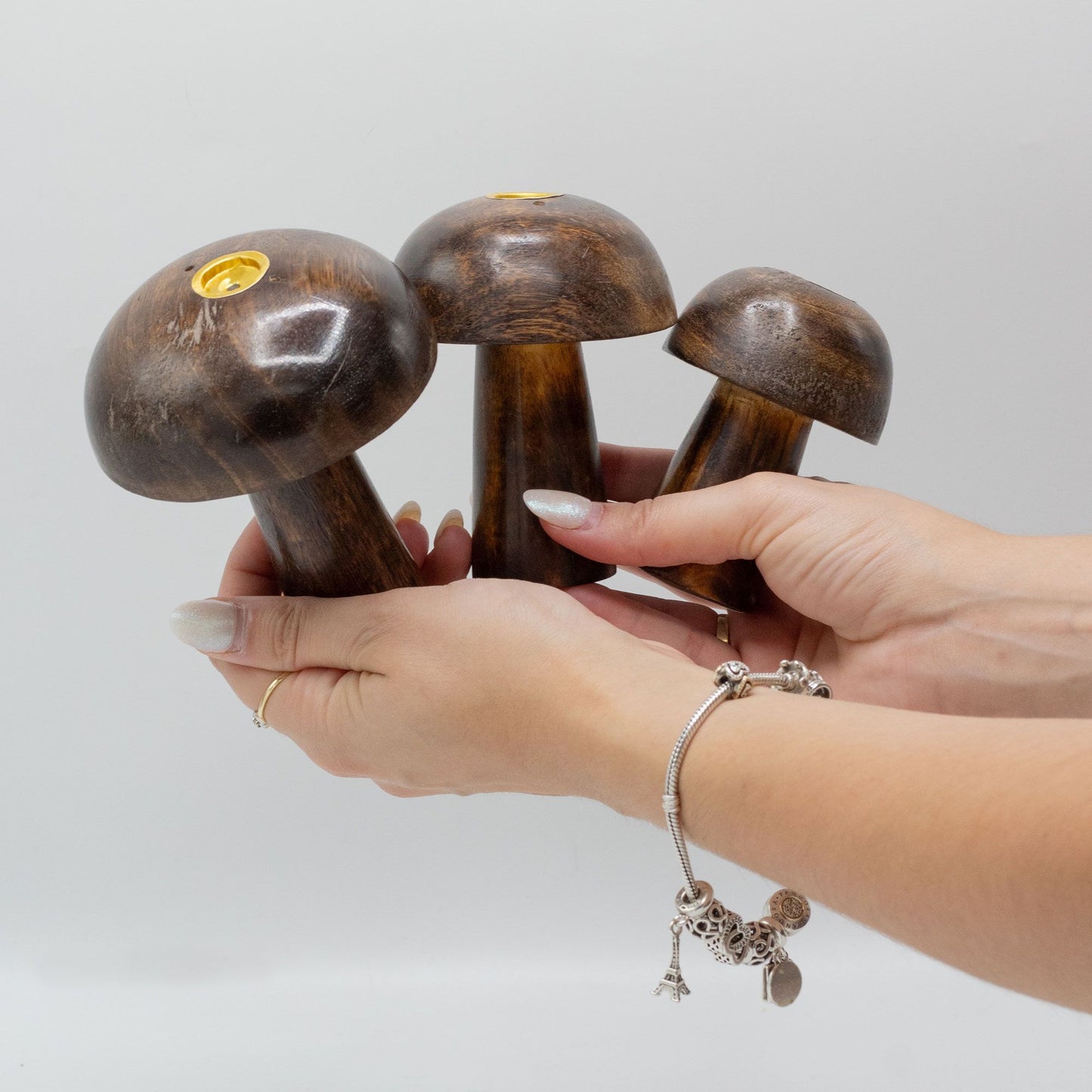 3er Set Räucher Räucherkegel Pilze (10cm 9cm 8cm)