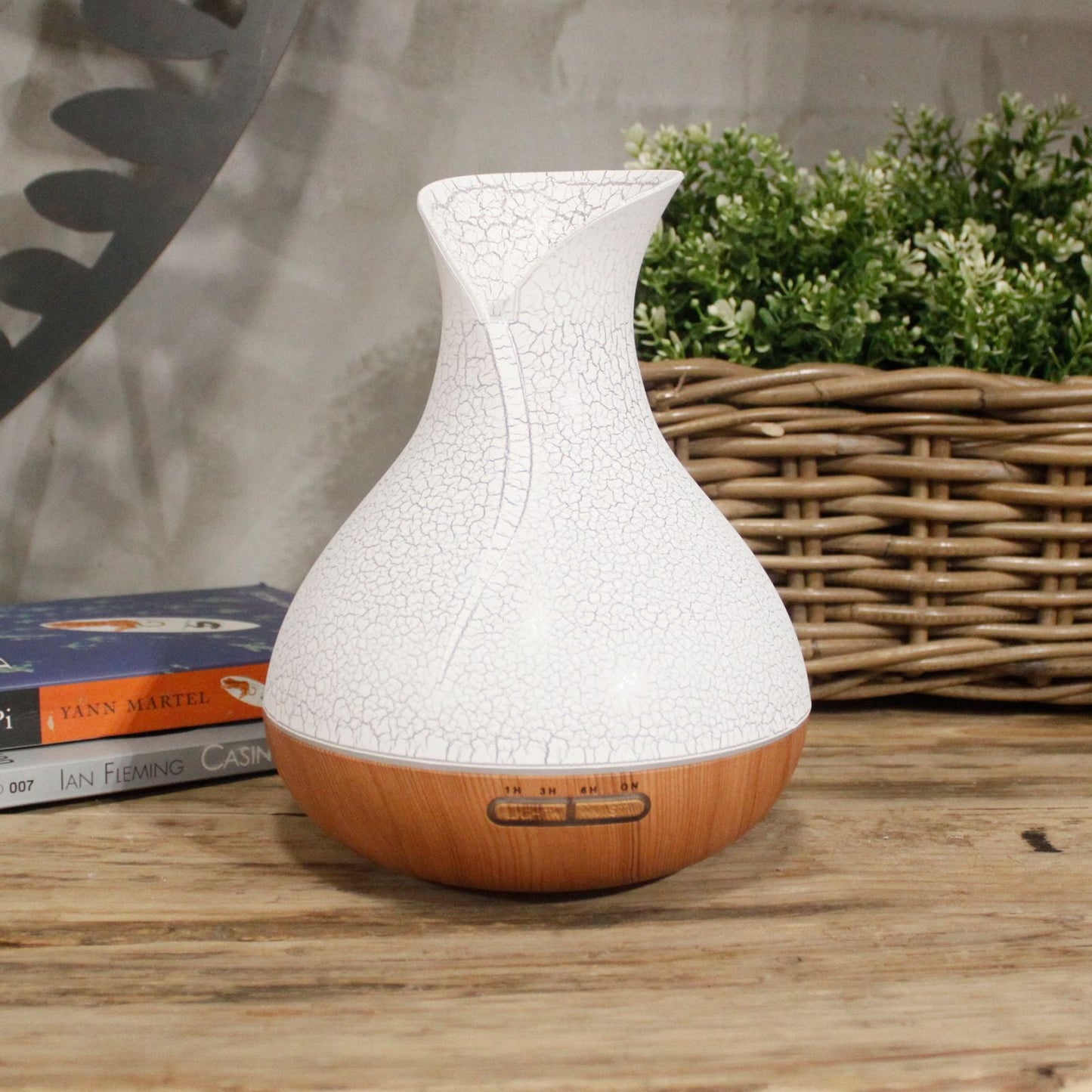 Palma LED Aroma Diffusor Perlmutt Muschel Effekt