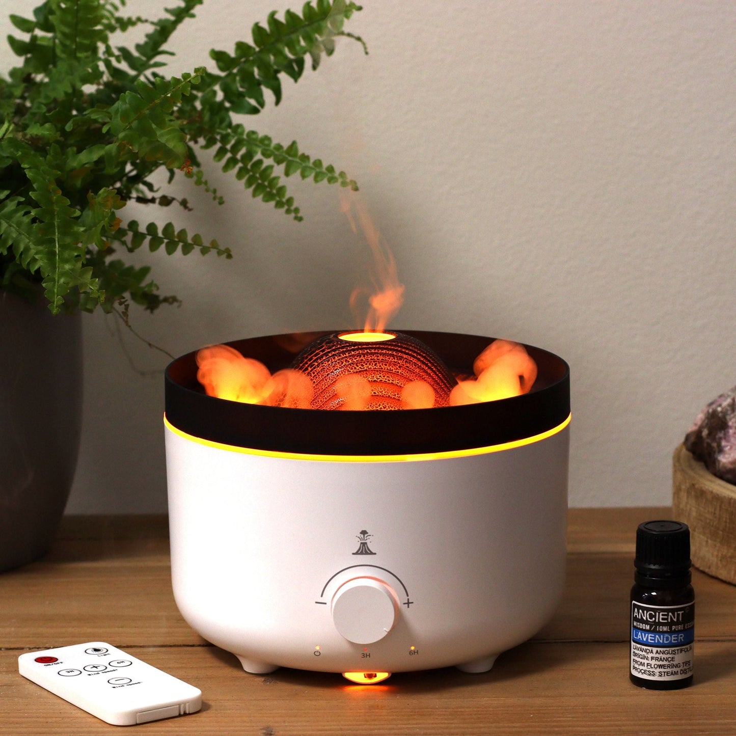 Volcano LED Aroma Diffusor Großer Vulkan Effekt