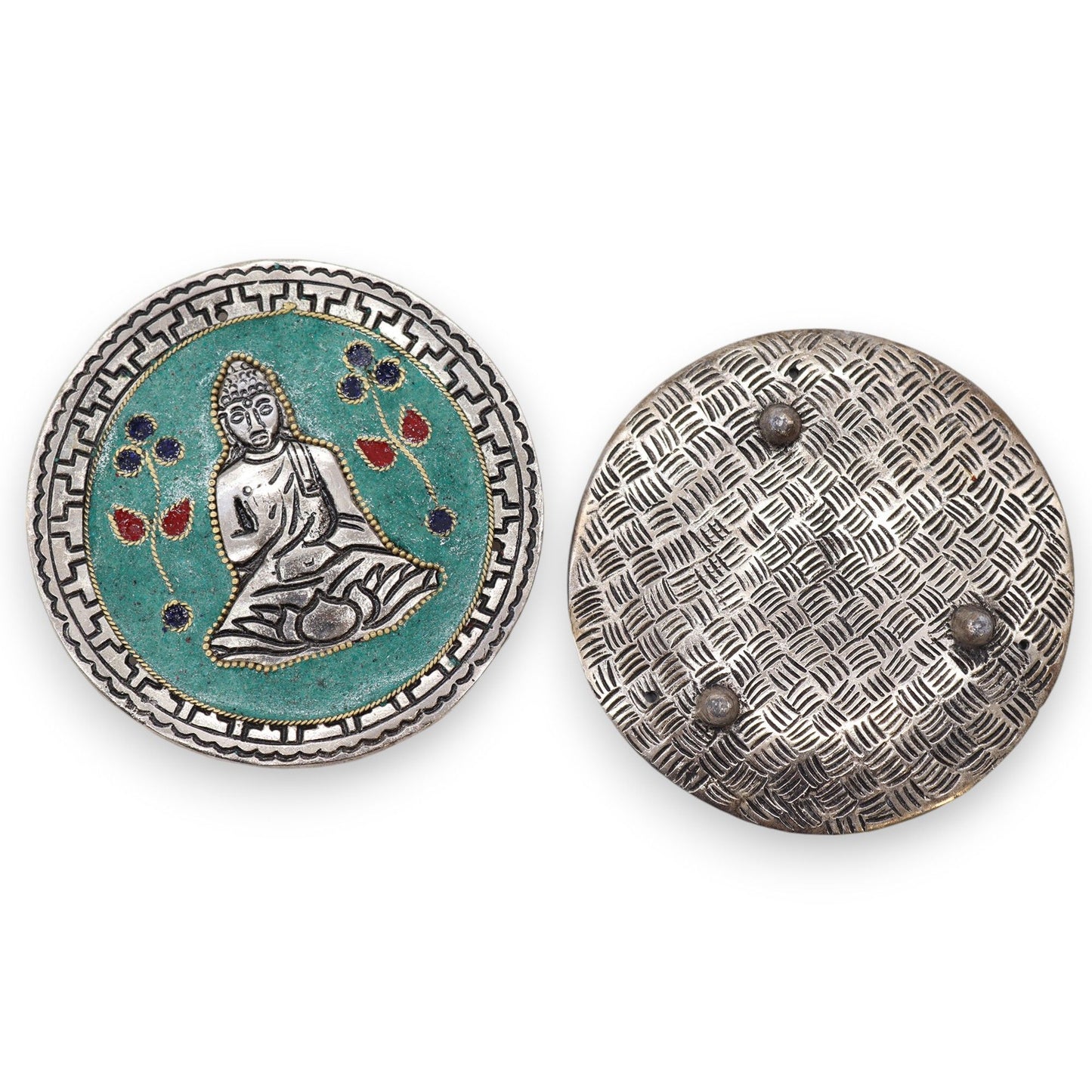 Buddha grün Dekor Räucherhalter 10cm