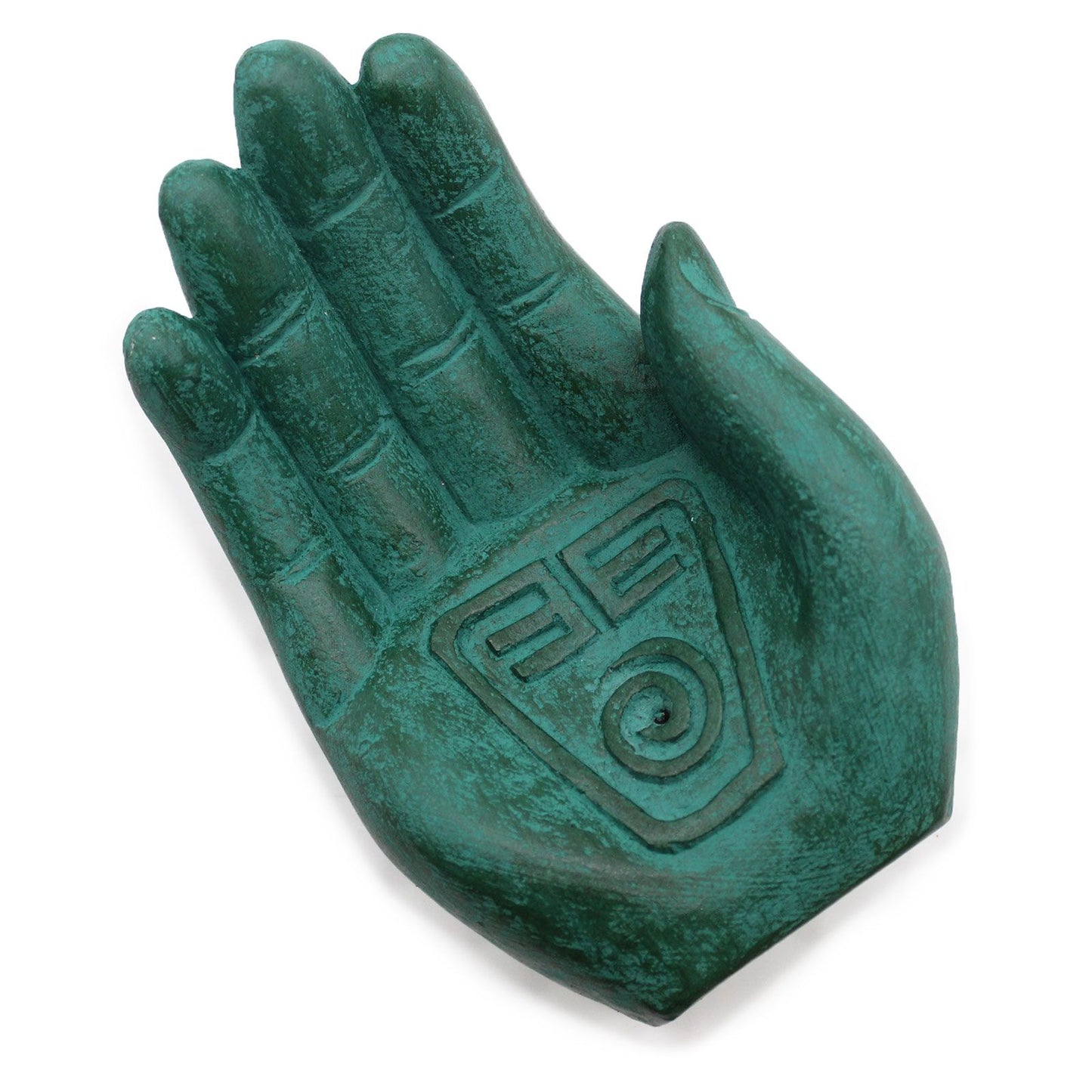 Hand Räuchergefäß Erdschutz (grün)