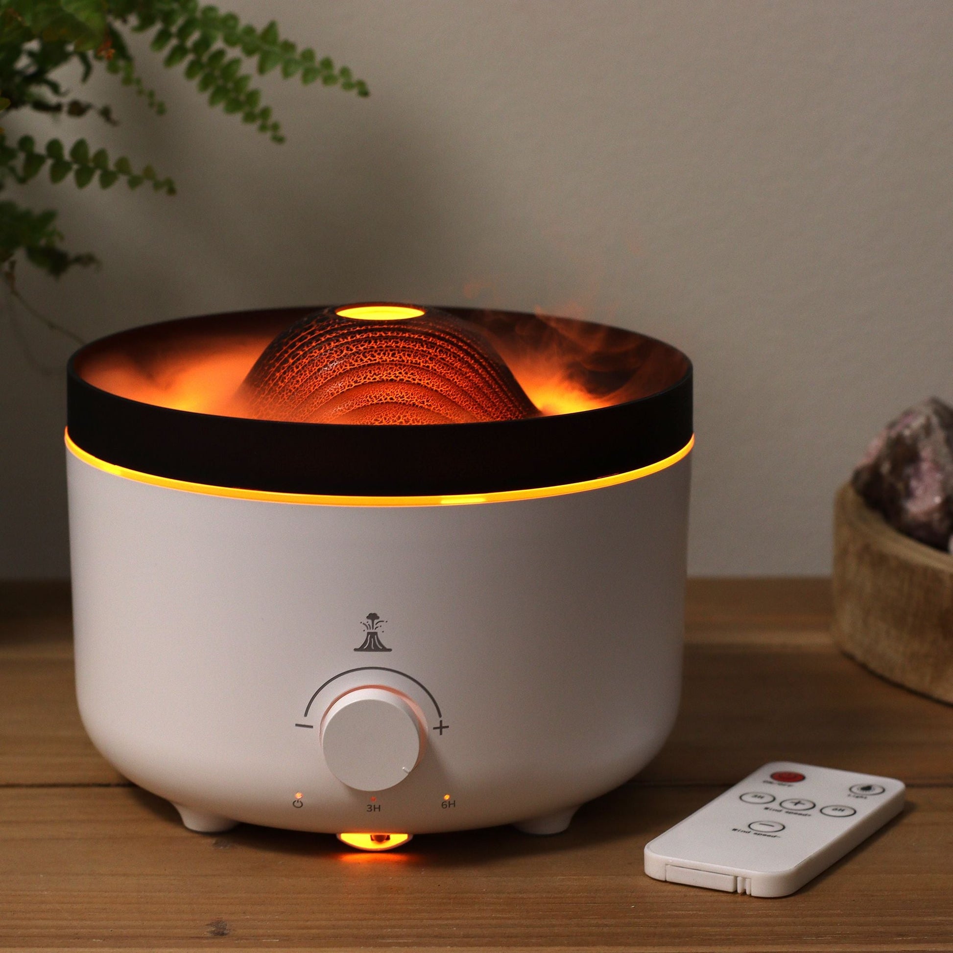 Volcano LED Aroma Diffusor Großer Vulkan Effekt
