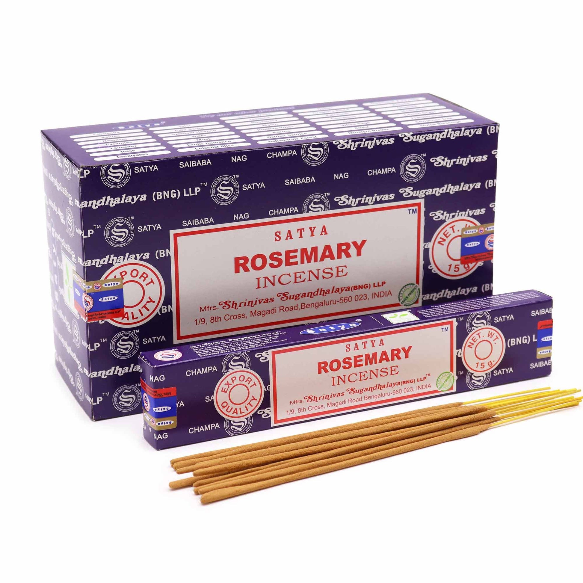 Satya Räucherstäbchen Rosmarin 15 g, Produktansicht 1
