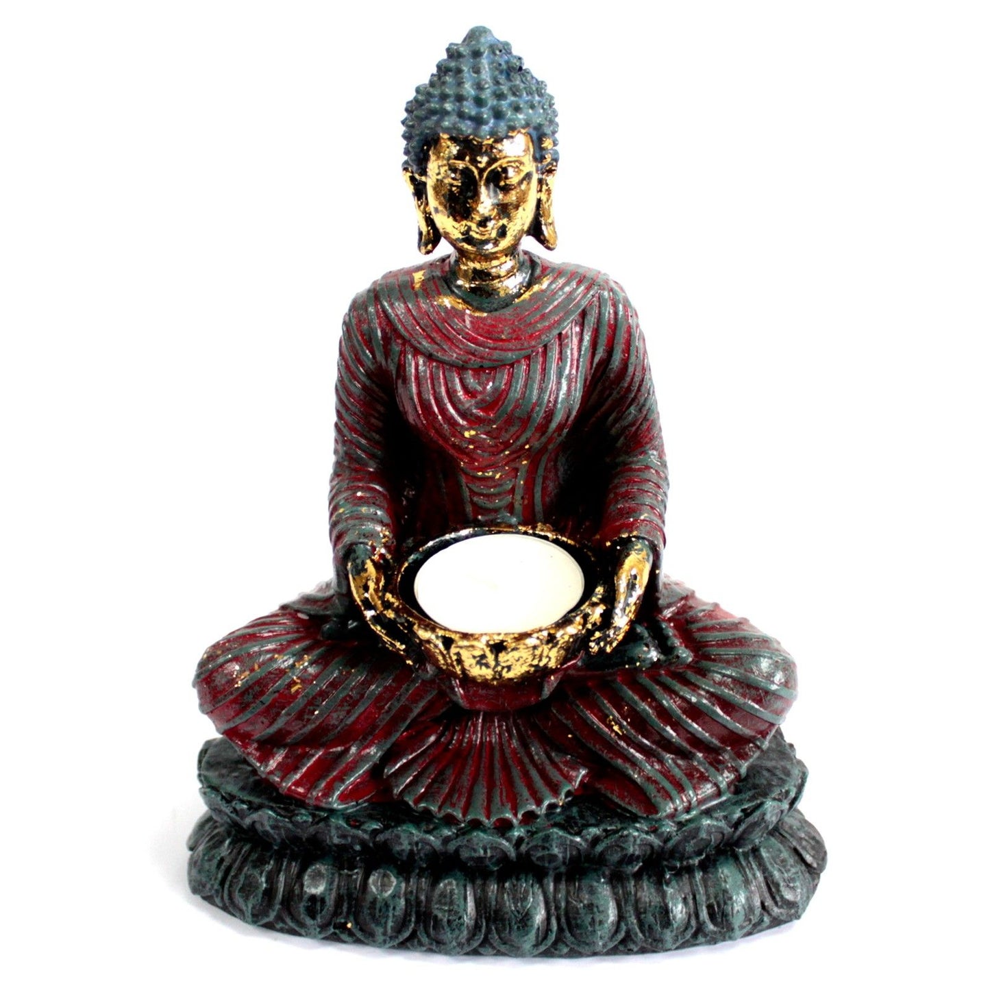 Antik Buddha Verehrer Kerzenhalter