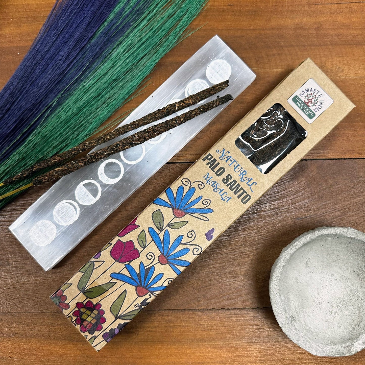 Natürliche botanische Masala Räucherstäbchen Palo Santo, Produktansicht 2
