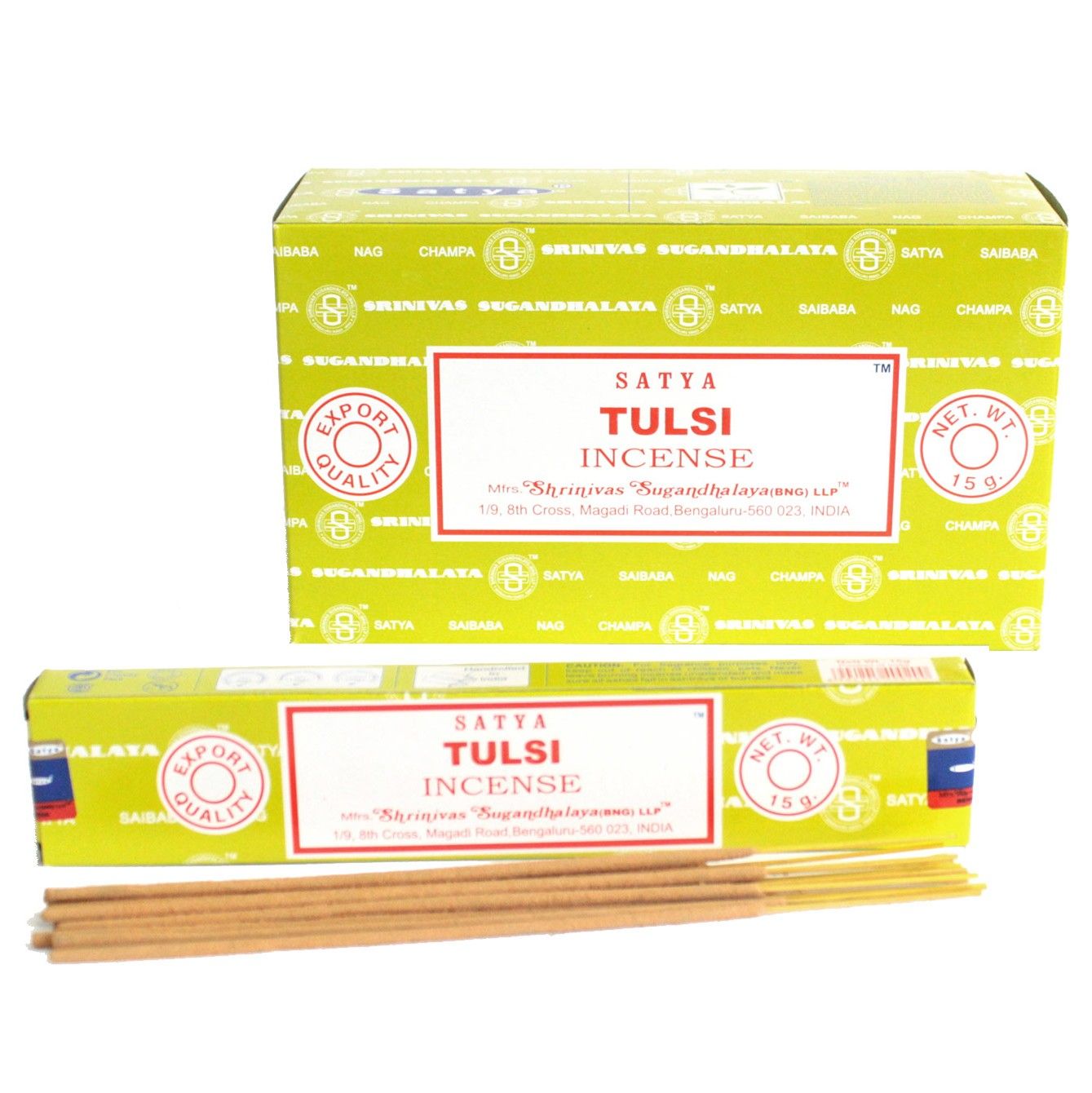 Satya Räucherstäbchen Tulsi 15 g, Produktansicht 1