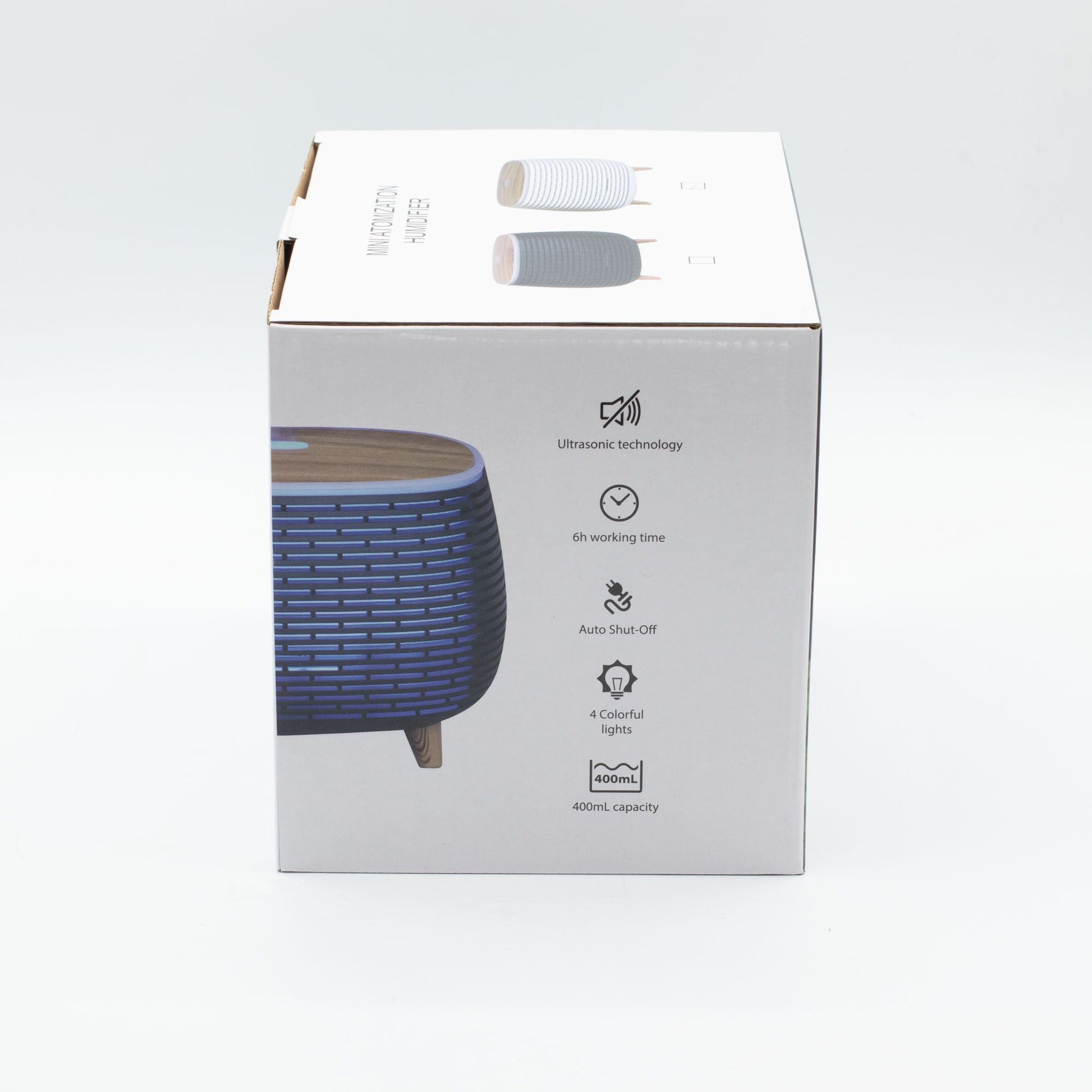 Futuristic Ribbed LED Aroma Diffusor Geripptes Design