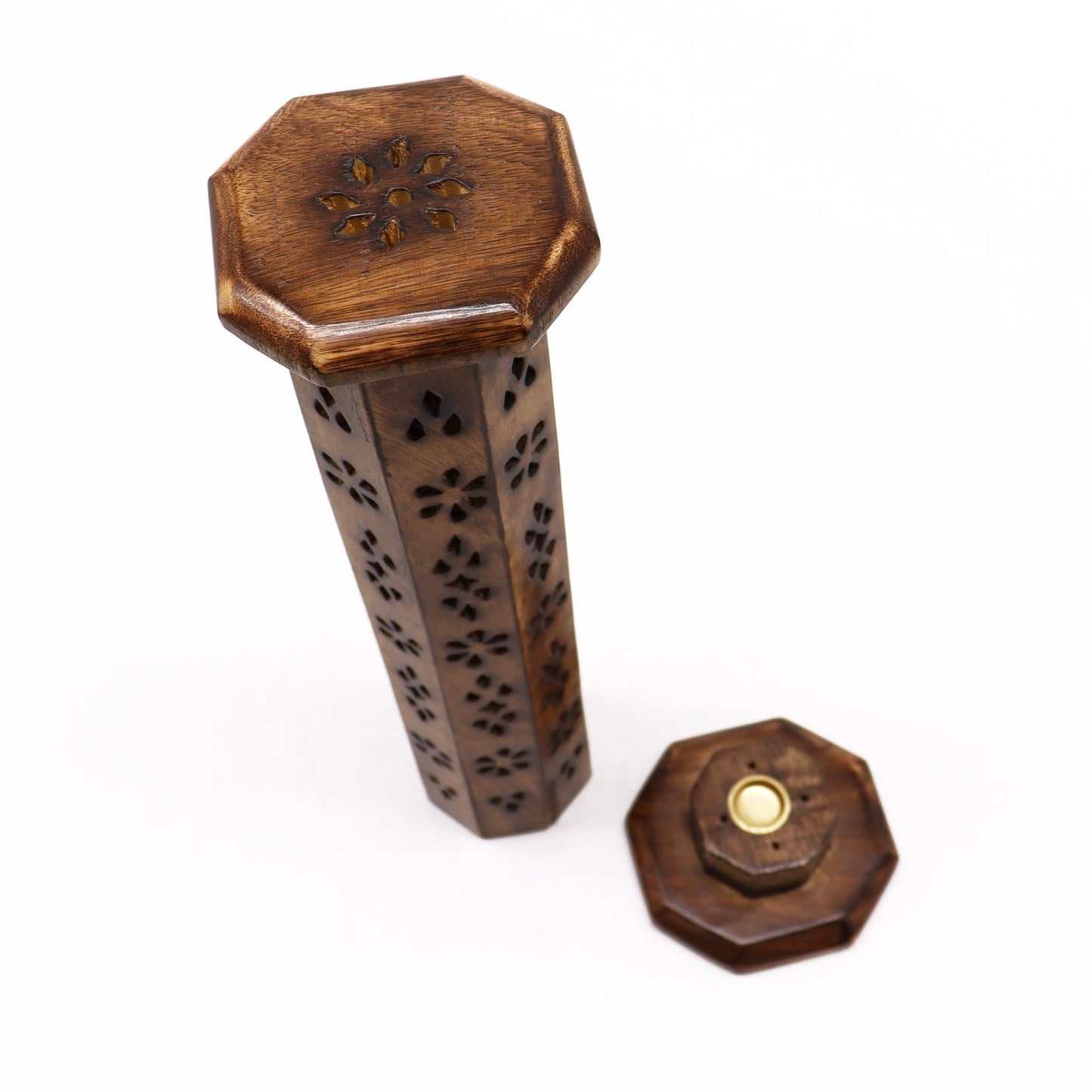 Mangoholz Sechseckig Turm