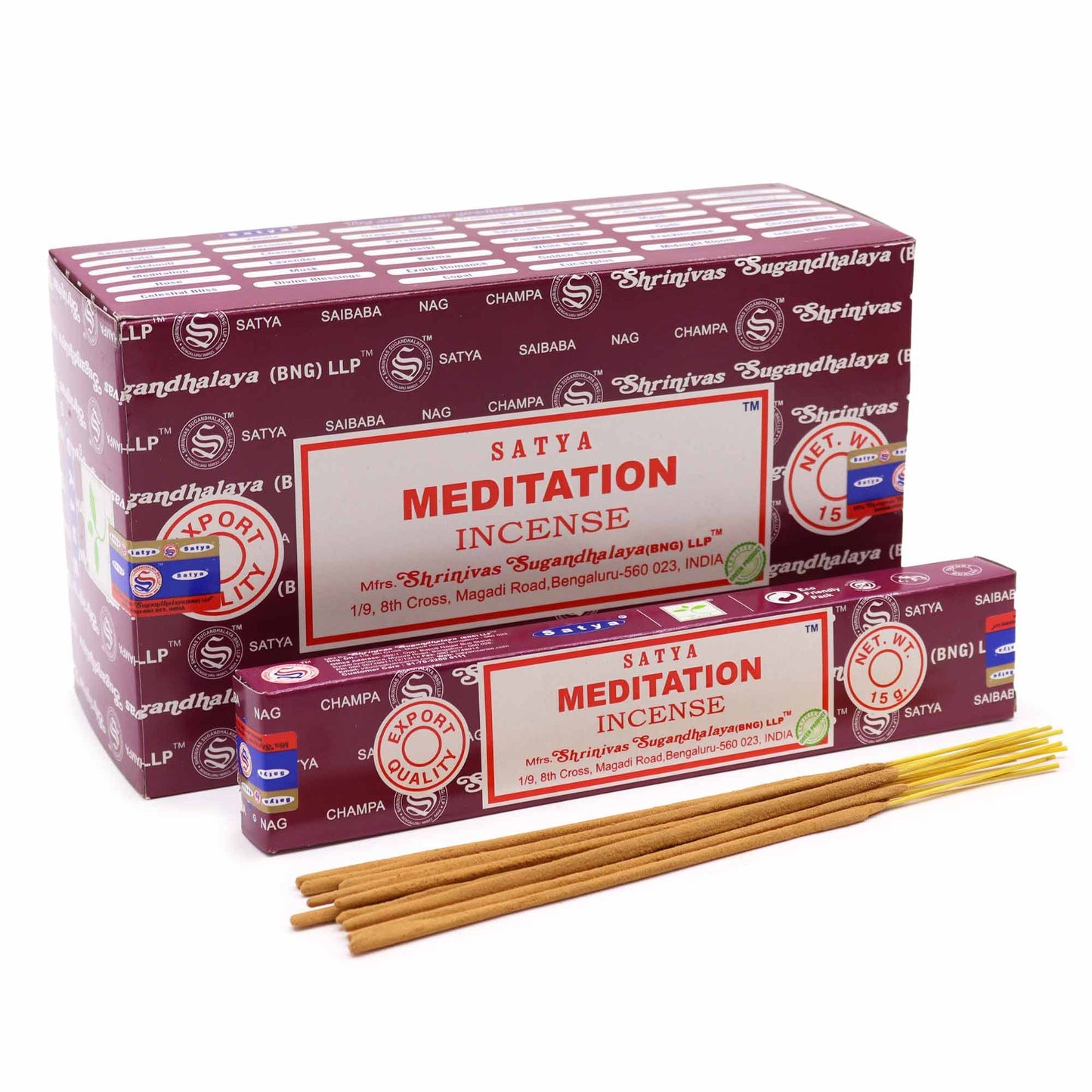 Satya Räucherstäbchen Meditation 15 g, Produktansicht 1