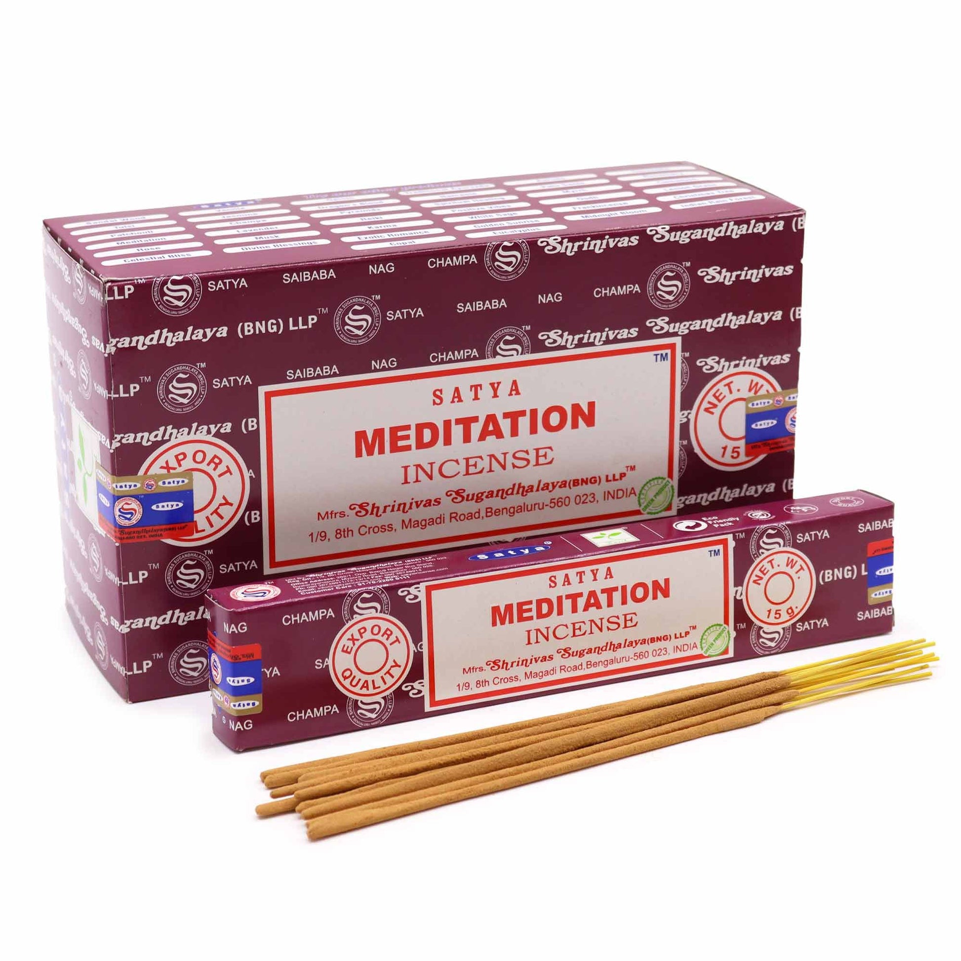 Satya Räucherstäbchen Meditation 15 g, Produktansicht 1